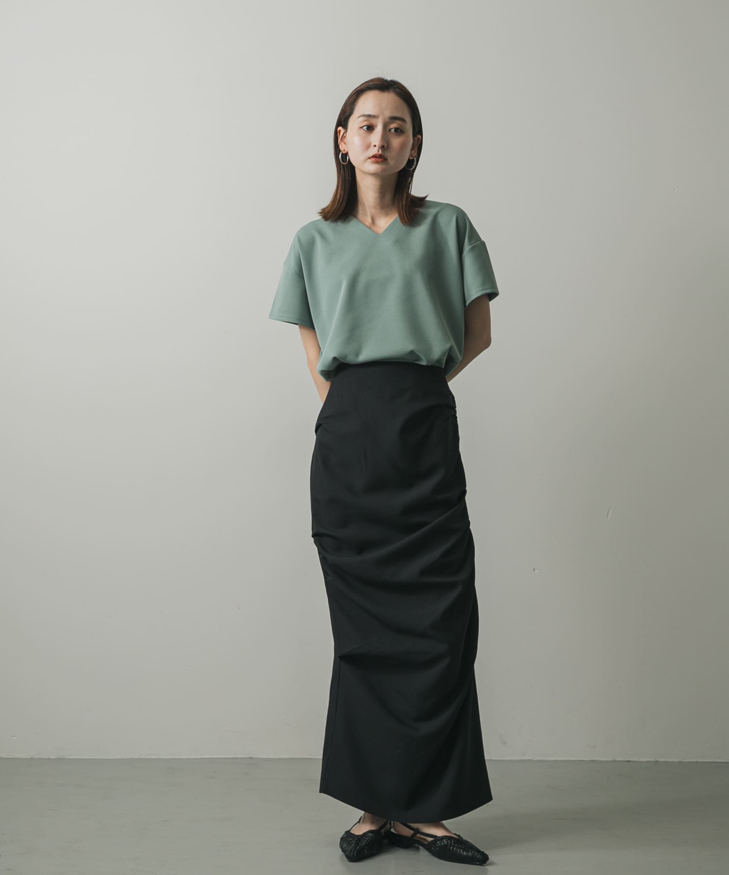 身長：169cm サイズ：one