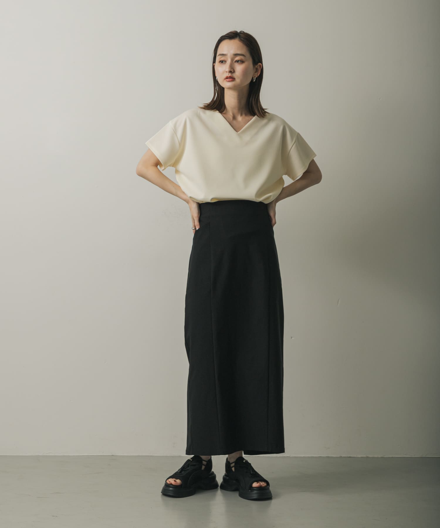 身長：169cm サイズ：one