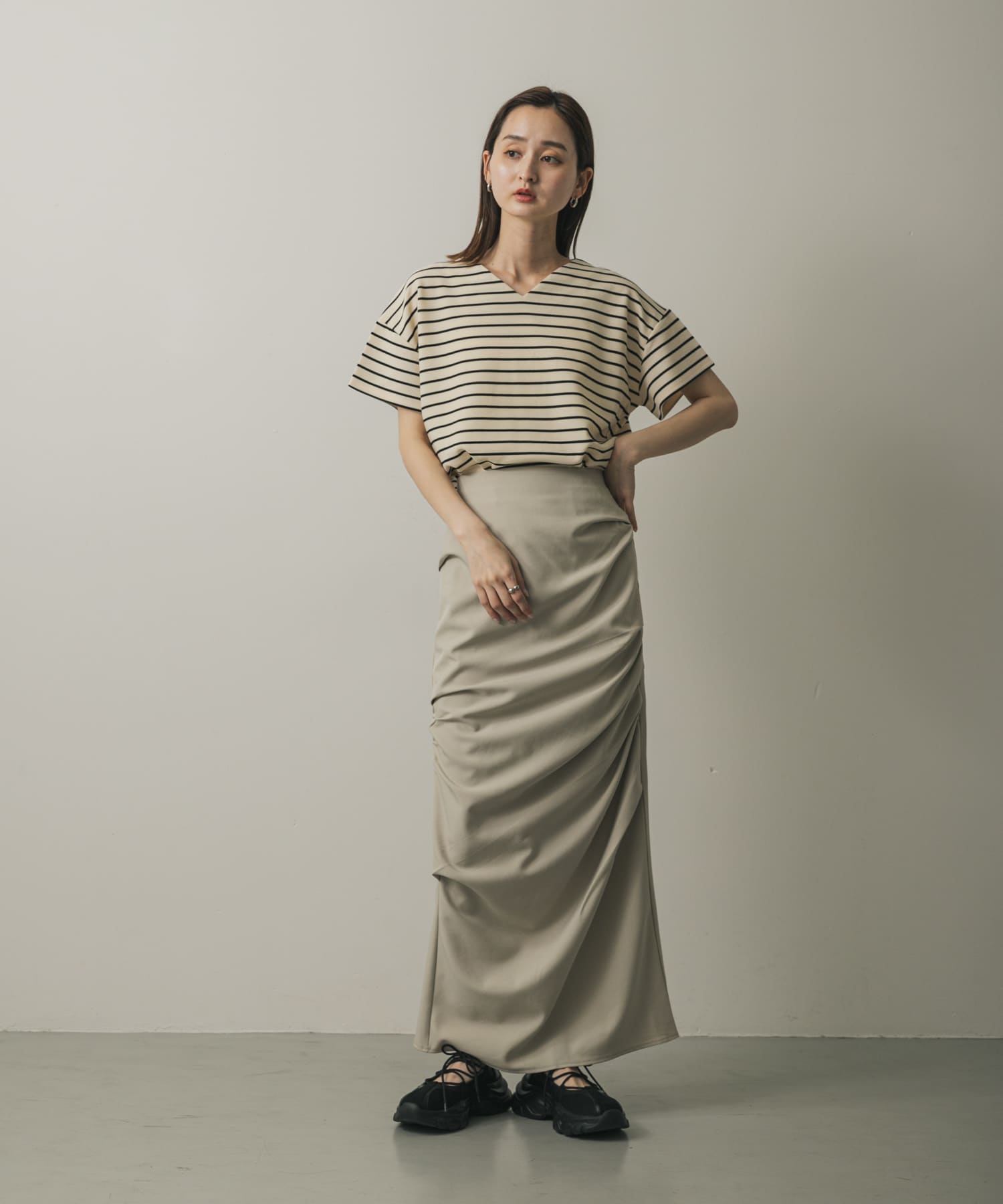 身長：169cm サイズ：one