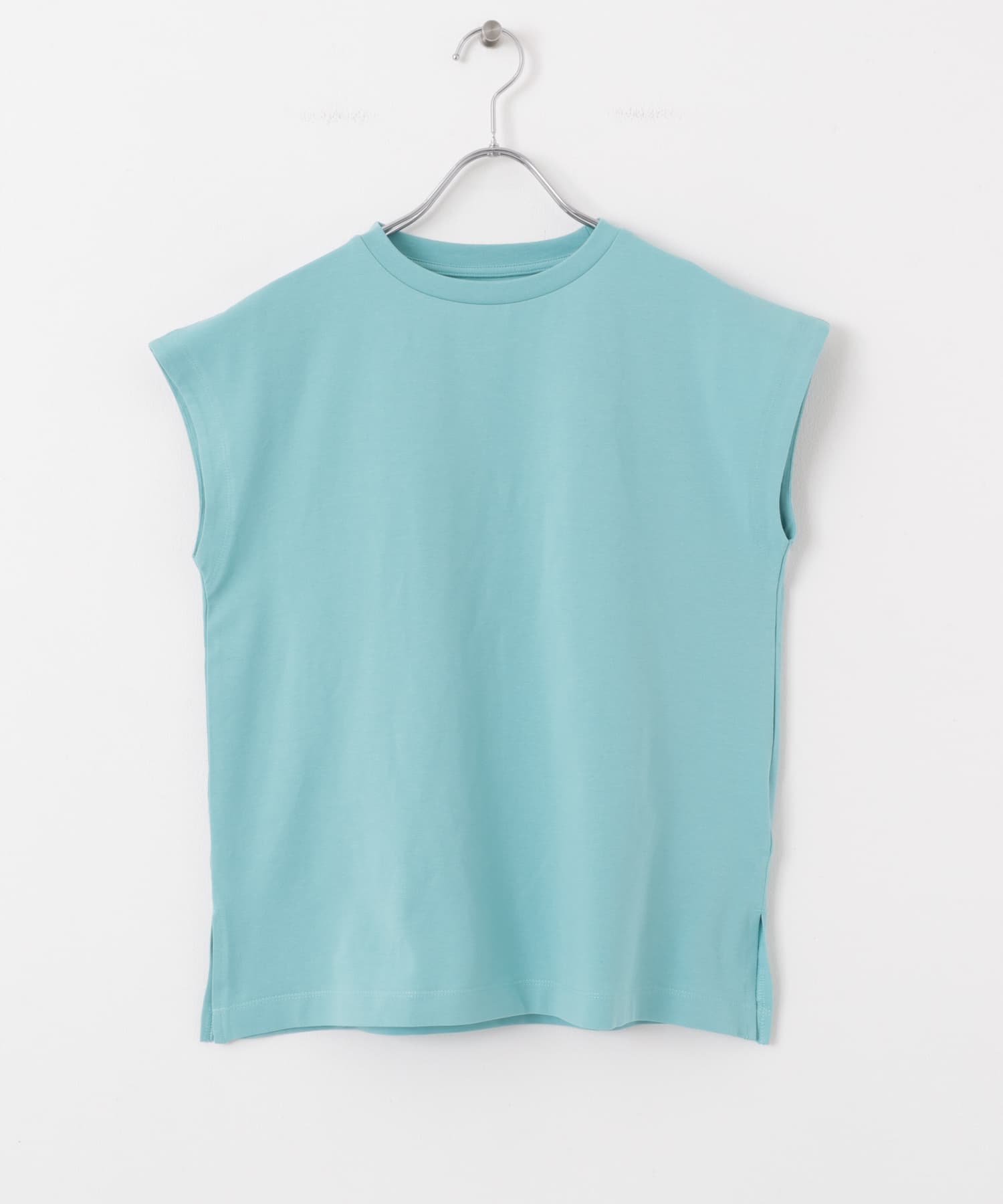 『UR TECH ひやサラクール』 クールタッチフレンチスリーブTシャツ TURQUOISE one