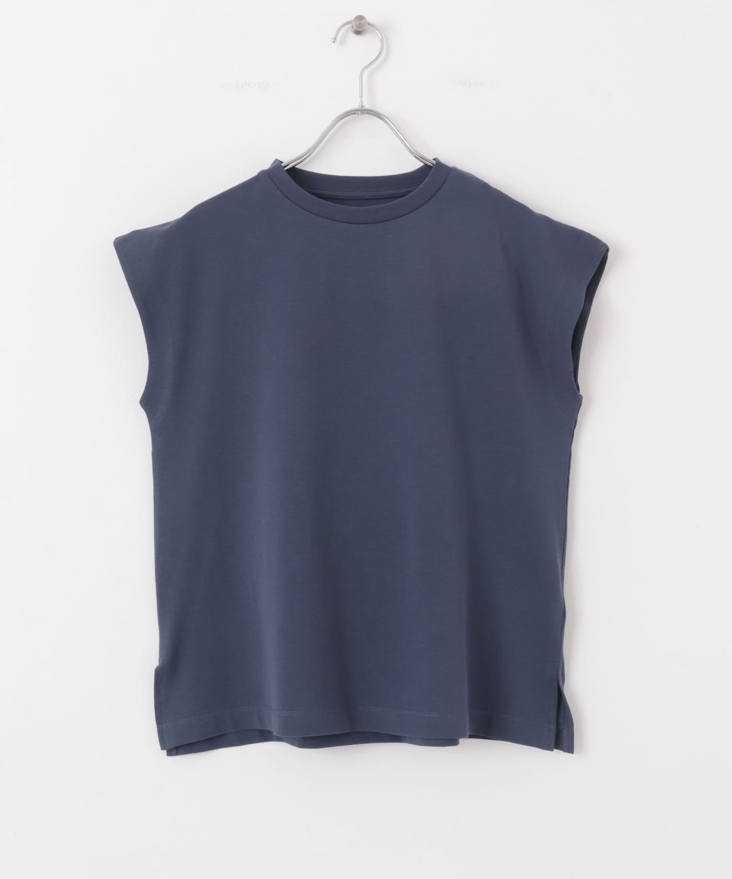 『UR TECH ひやサラクール』 クールタッチフレンチスリーブTシャツ NAVY one