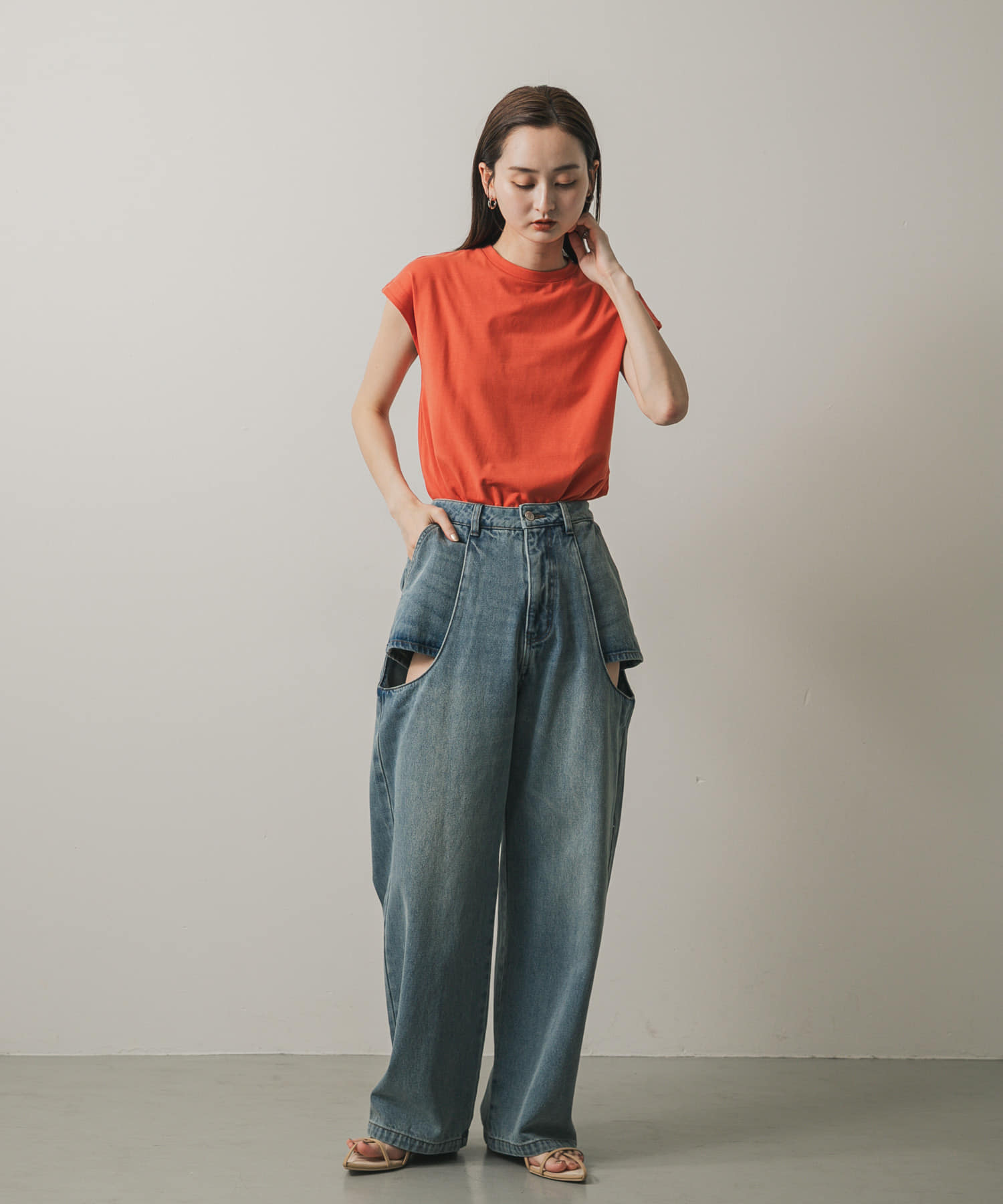 身長：169cm サイズ：one