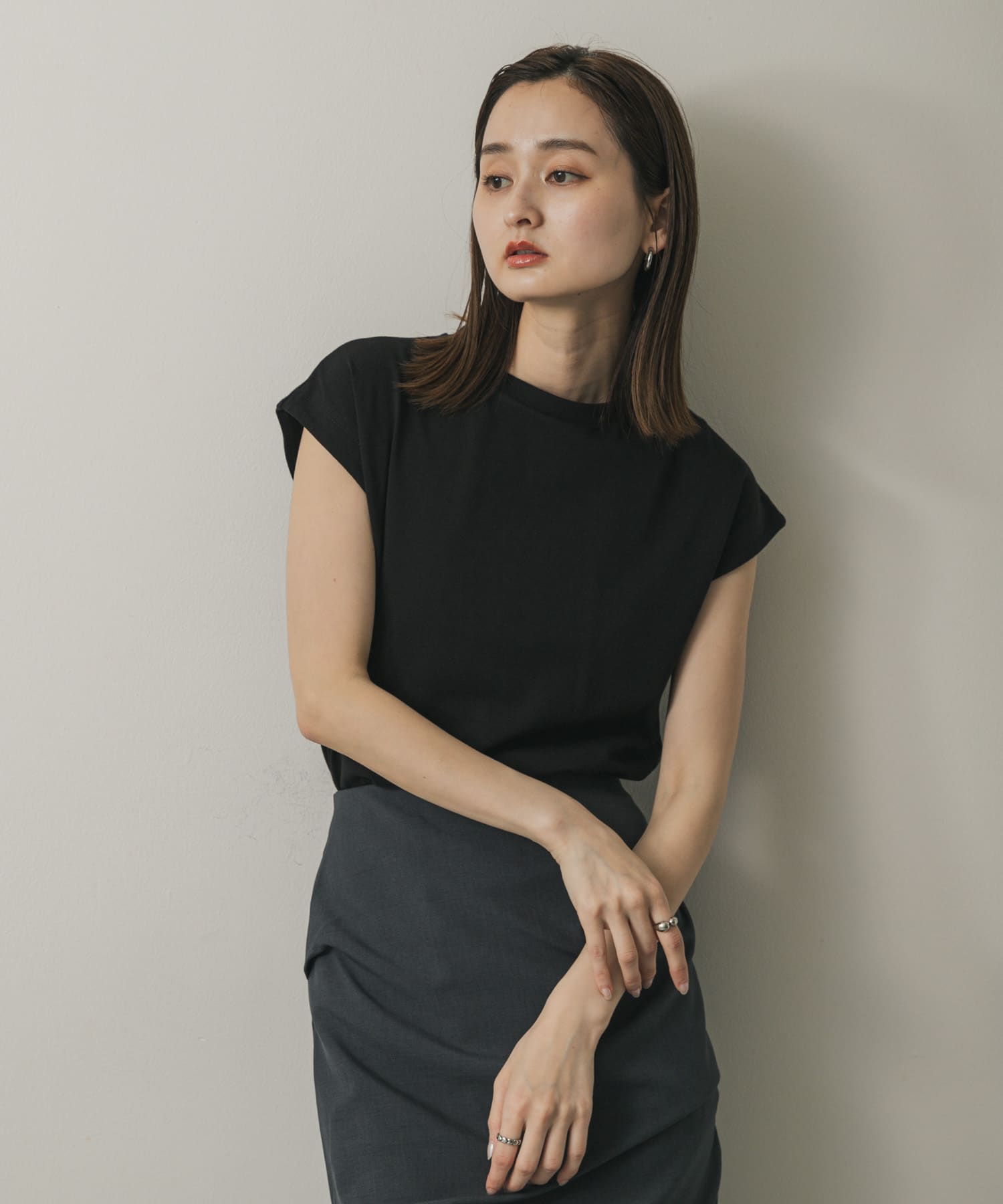 身長：169cm サイズ：one