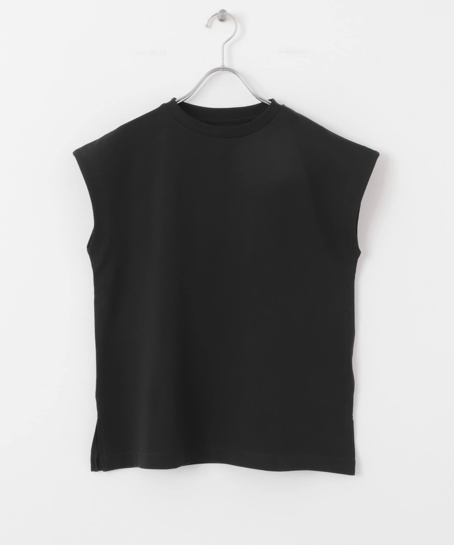 『UR TECH ひやサラクール』 クールタッチフレンチスリーブTシャツ BLACK one