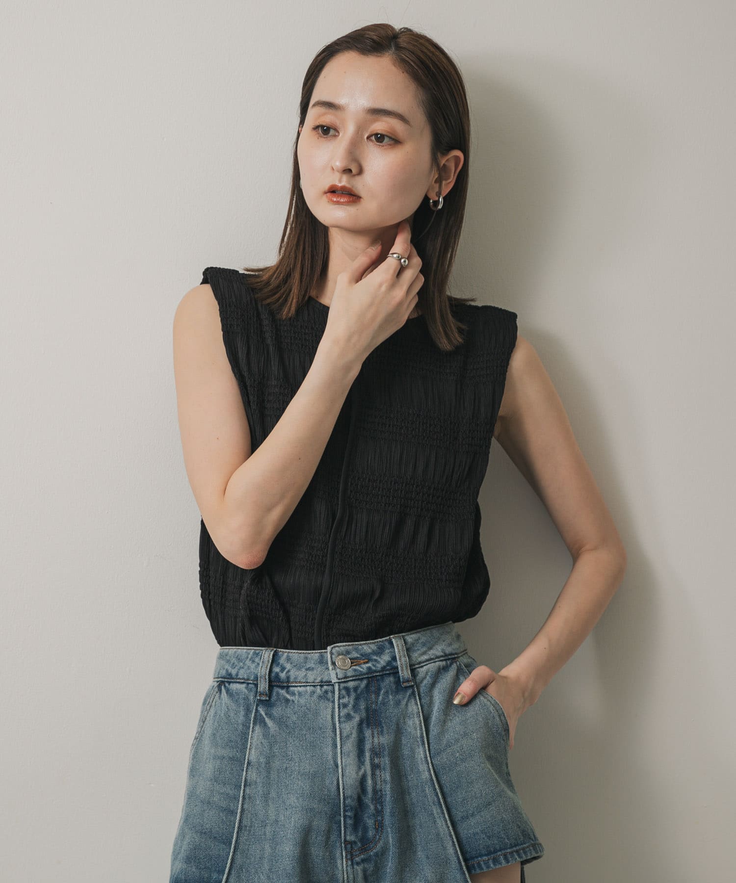 身長：169cm サイズ：one