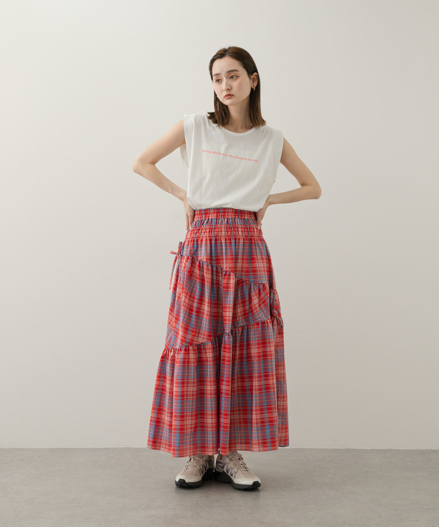 身長：169cm サイズ：one