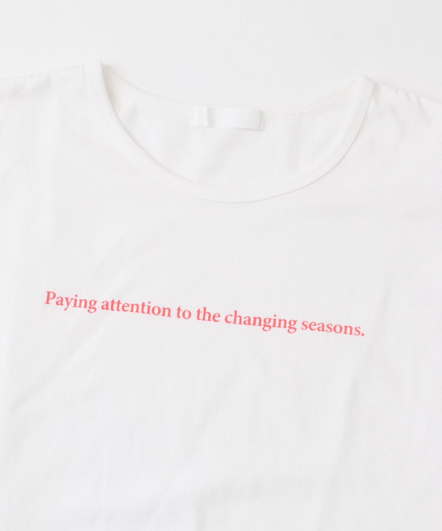 ショルダータックグラフィックTシャツ OFF WHITE one