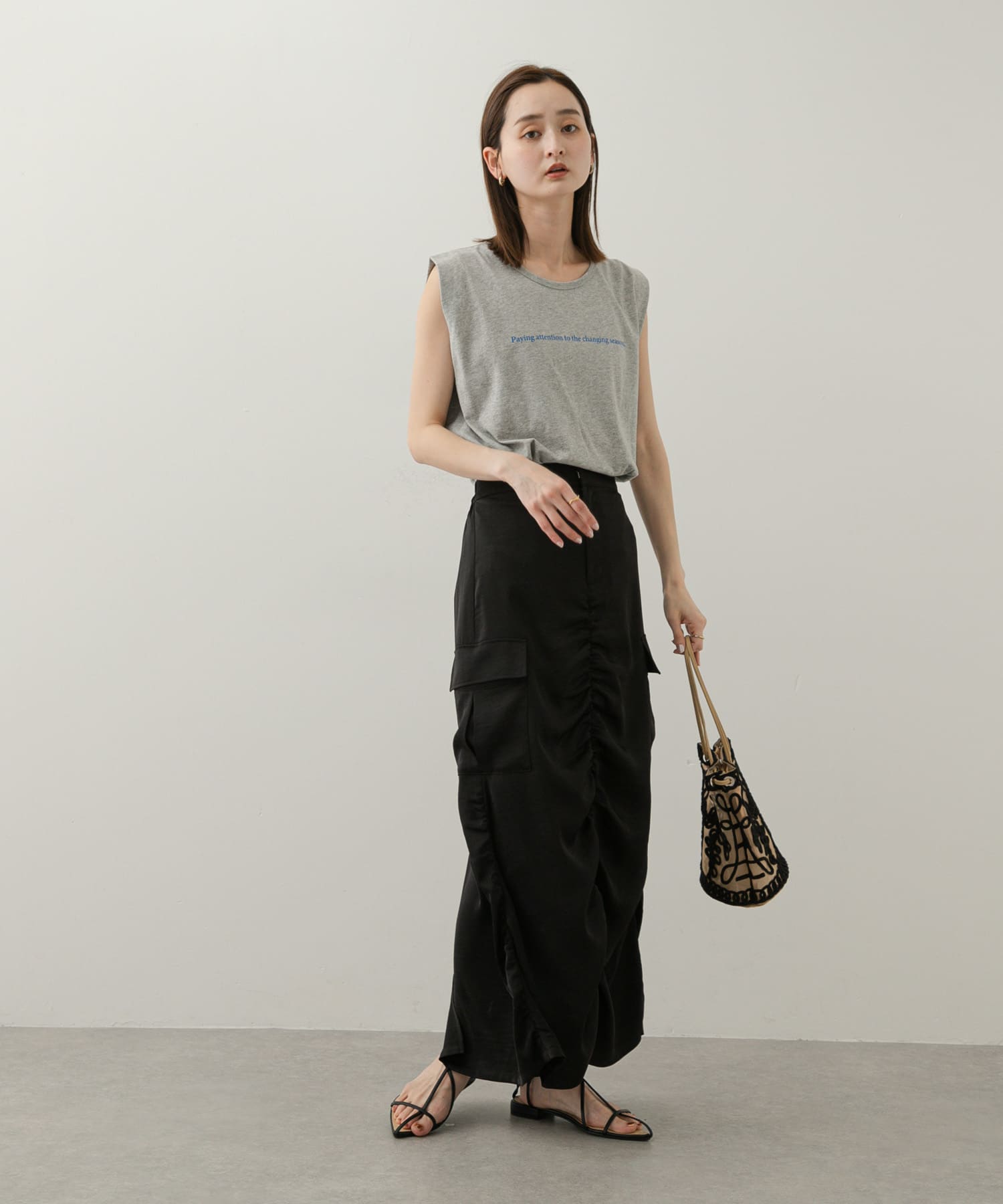 身長：169cm サイズ：one