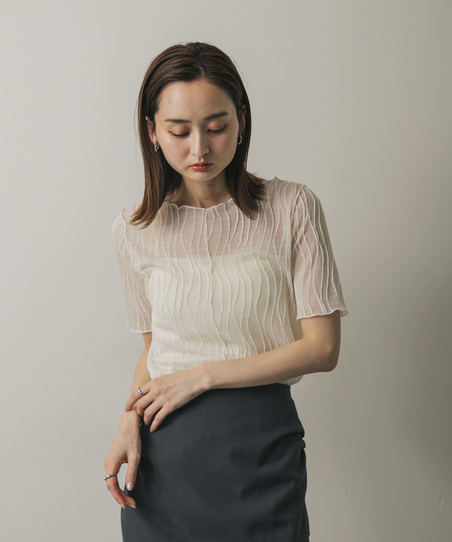 身長：169cm サイズ：one