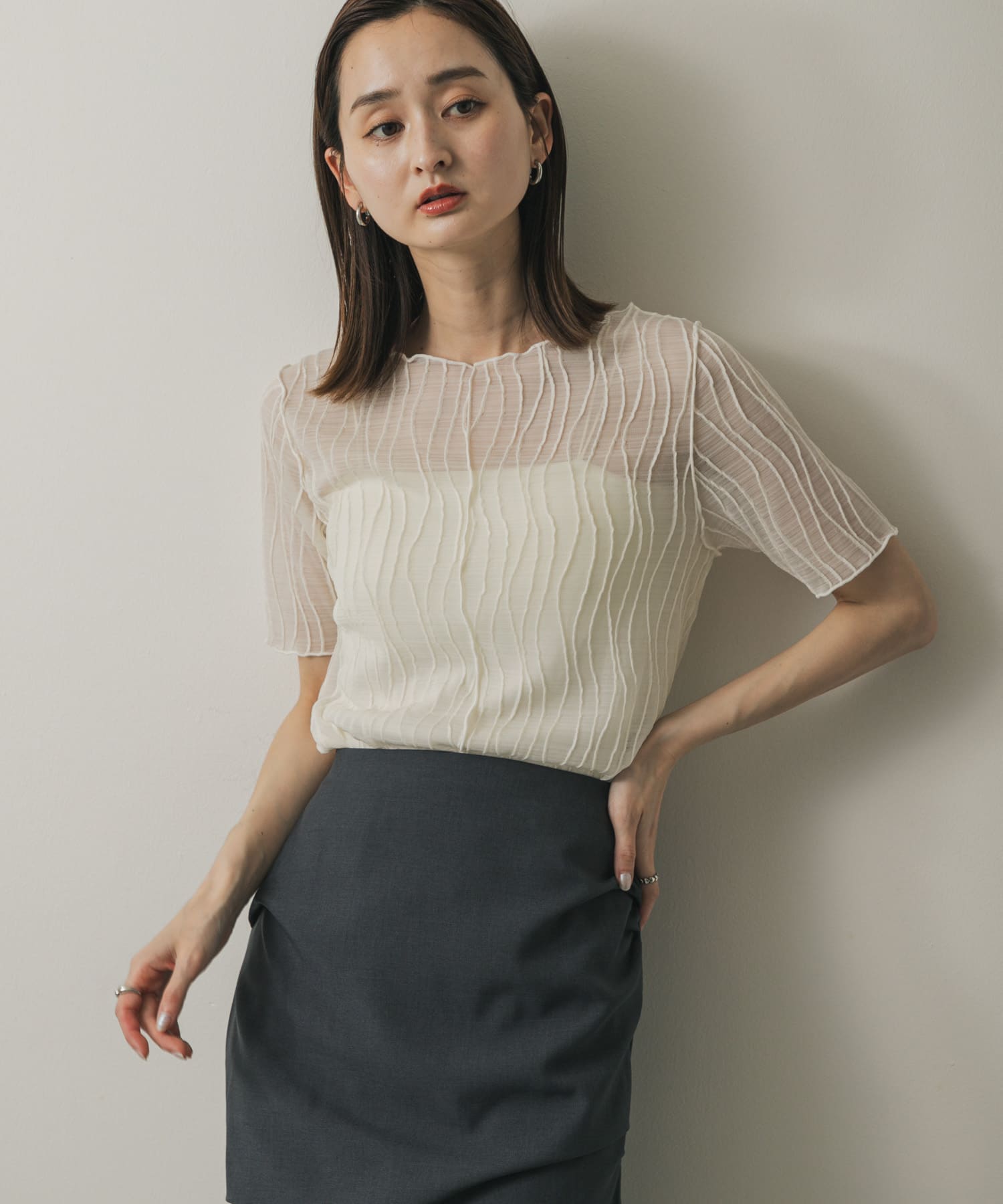 身長：169cm サイズ：one