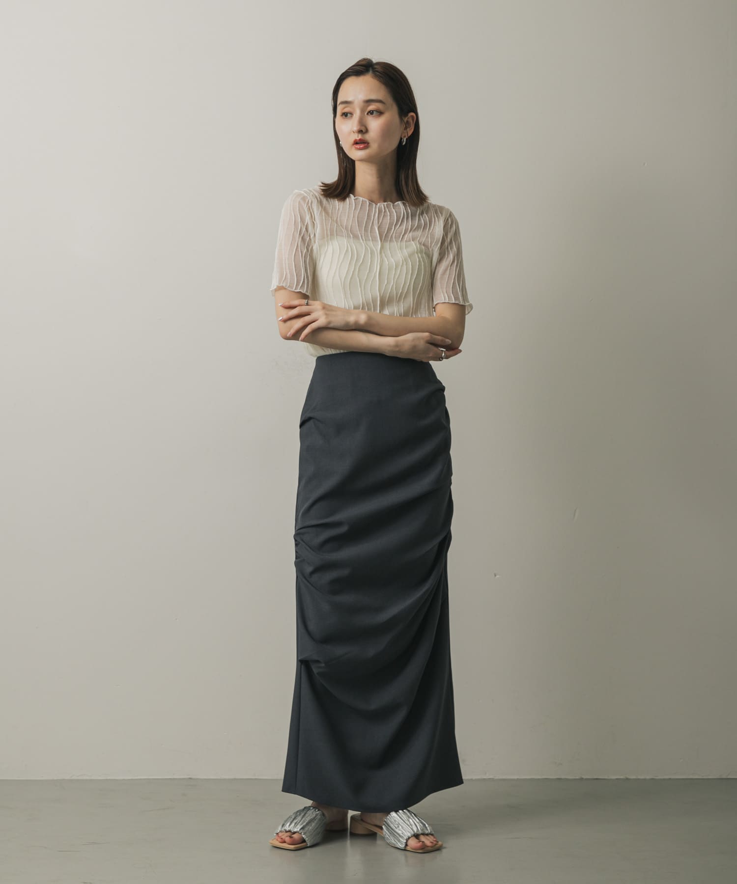 身長：169cm サイズ：one