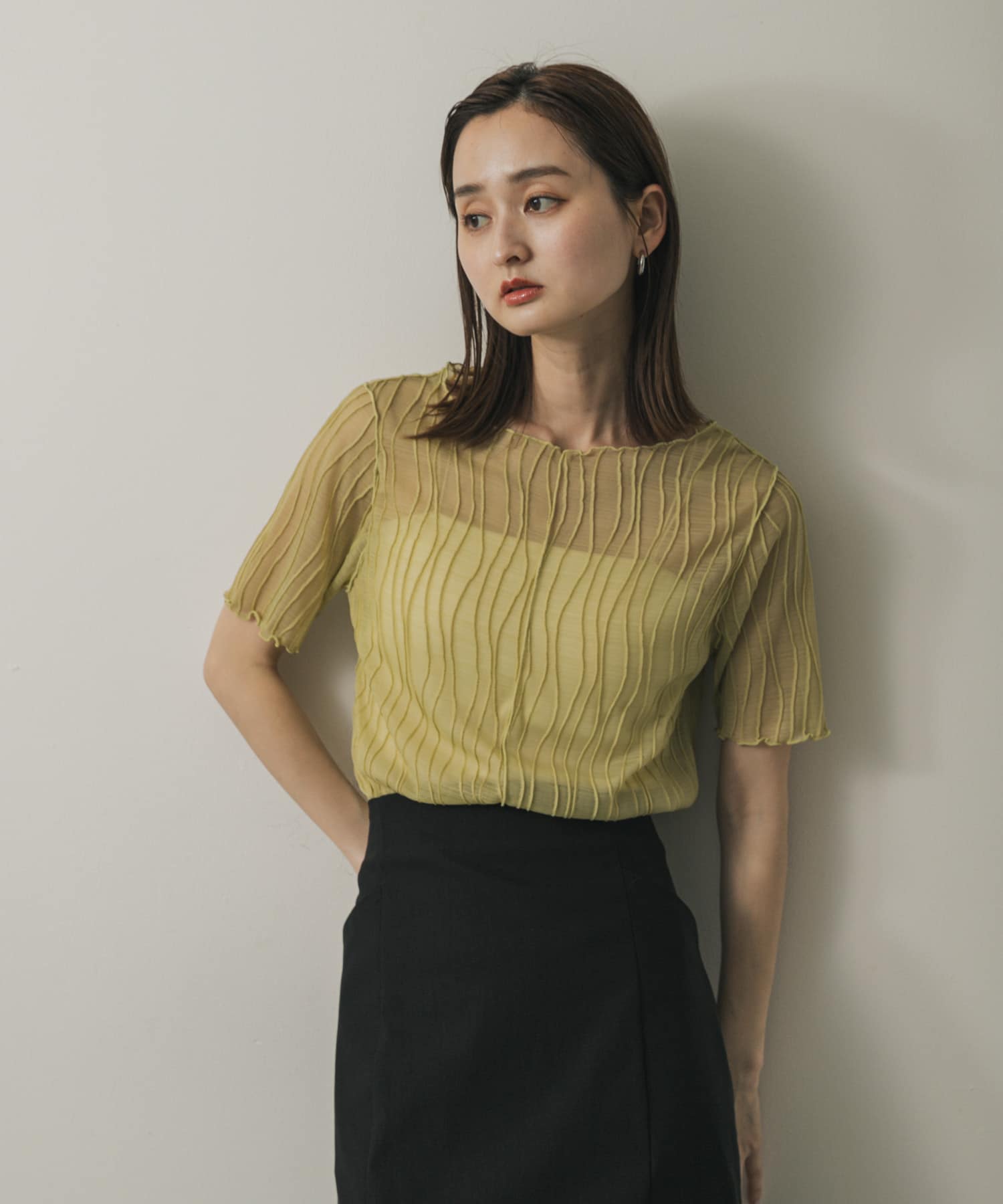 身長：169cm サイズ：one