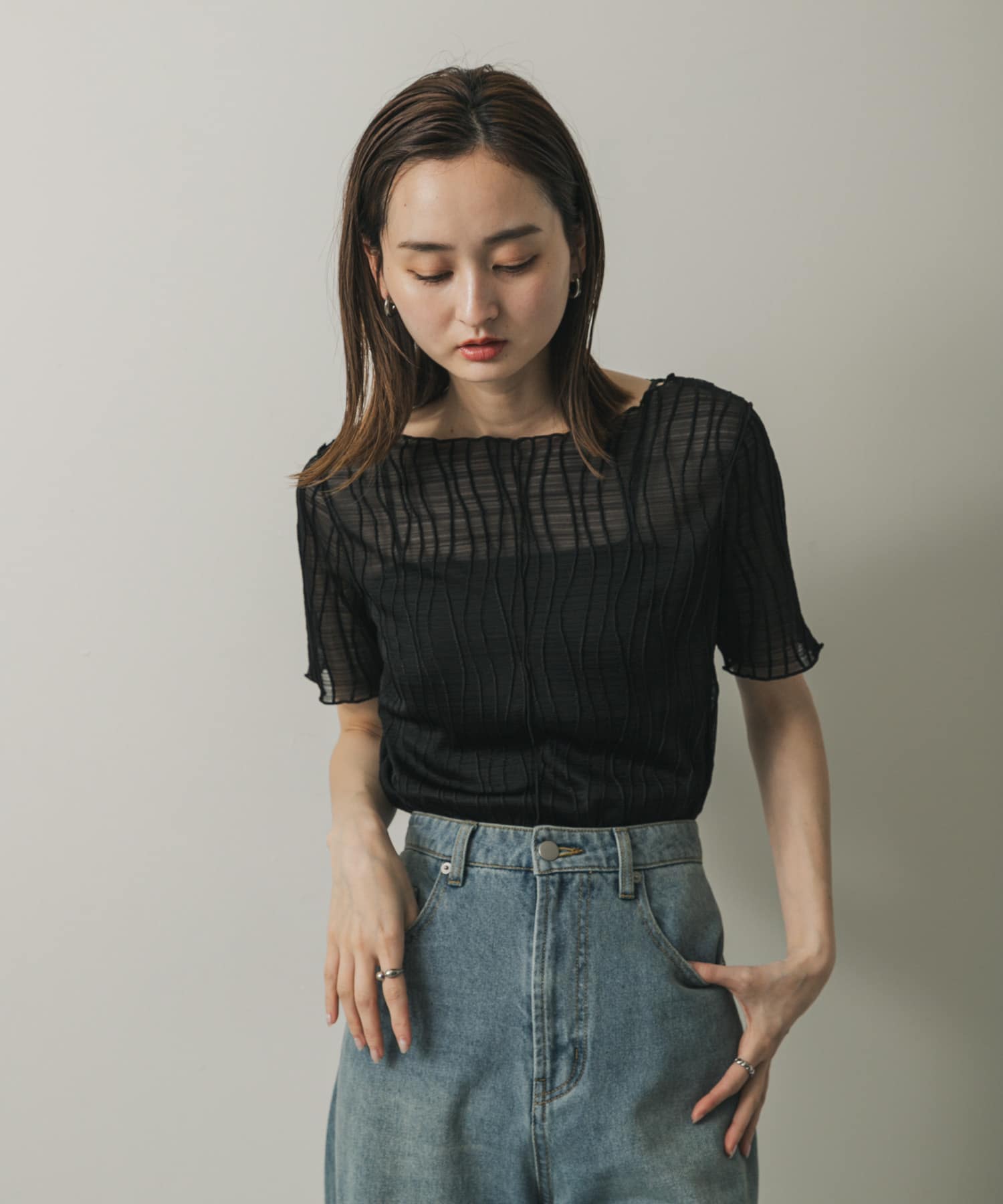 身長：169cm サイズ：one