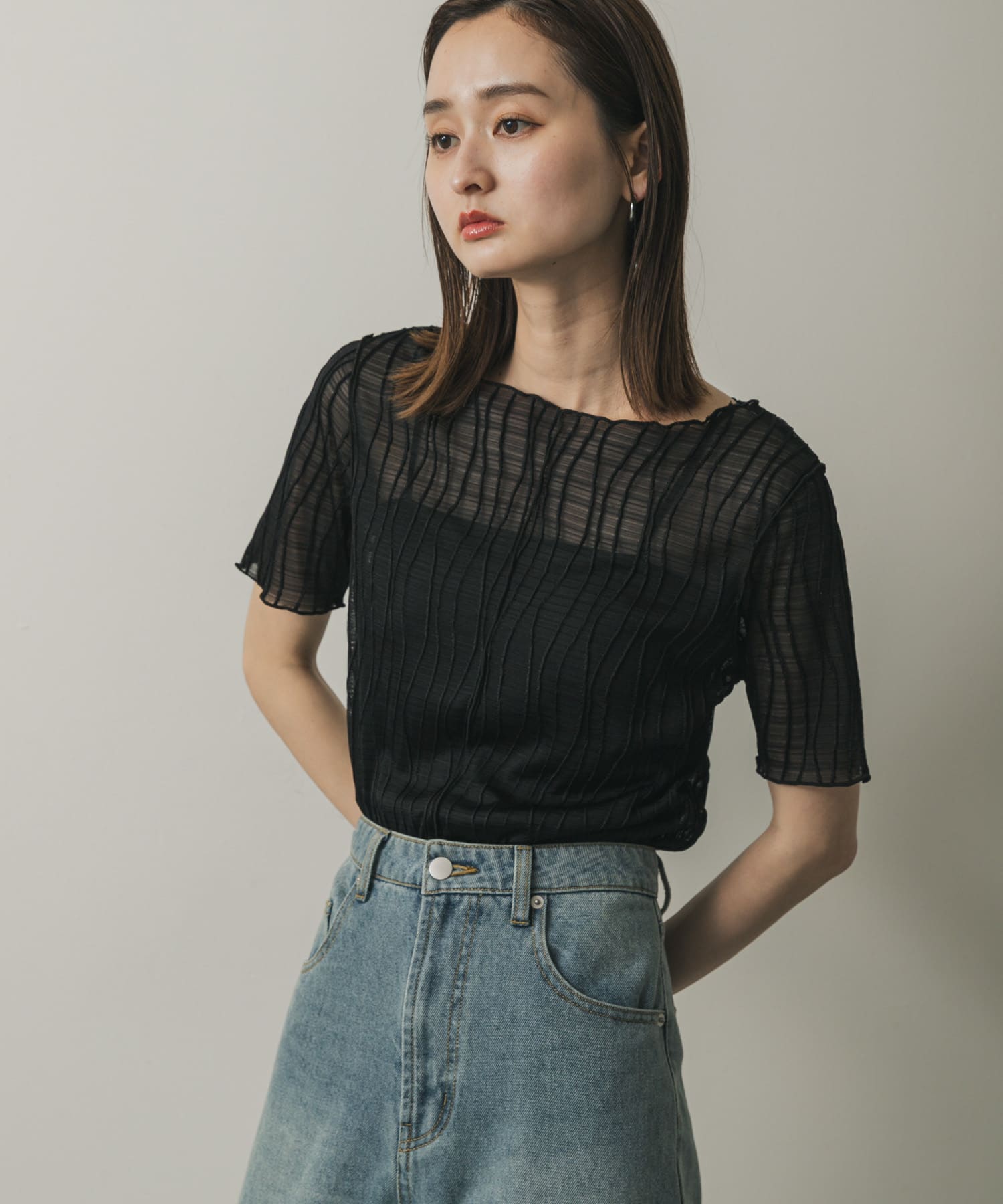 身長：169cm サイズ：one