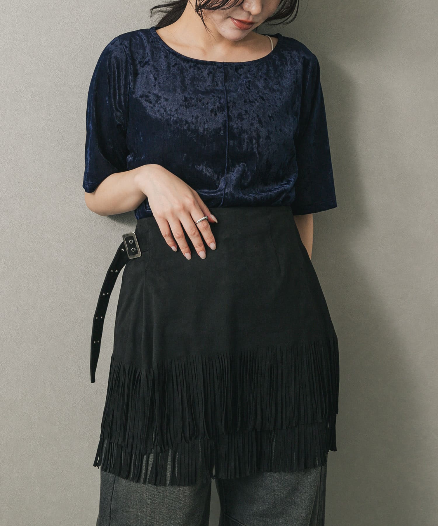 シアーベロアTシャツ(半袖)