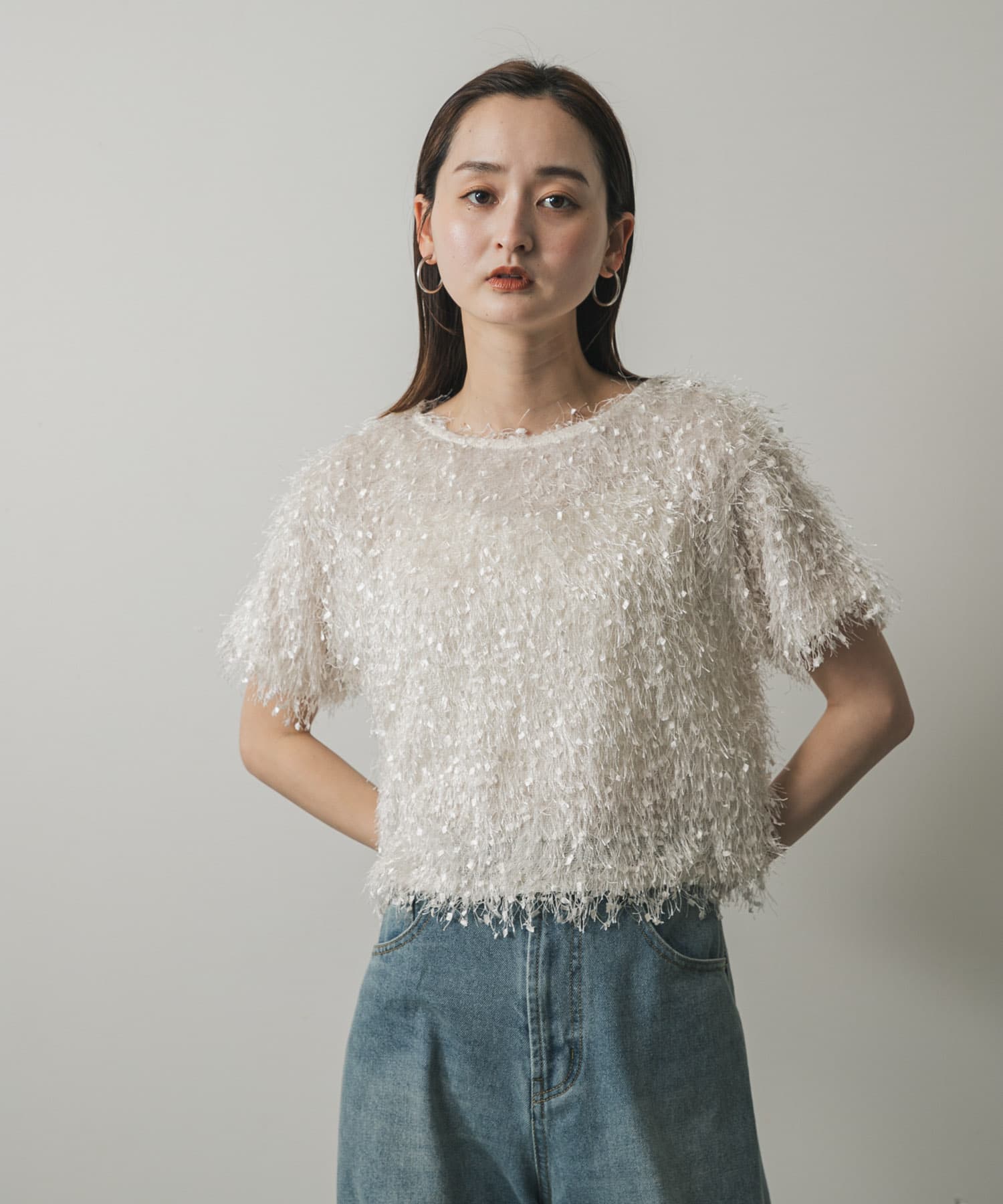 身長：169cm サイズ：one