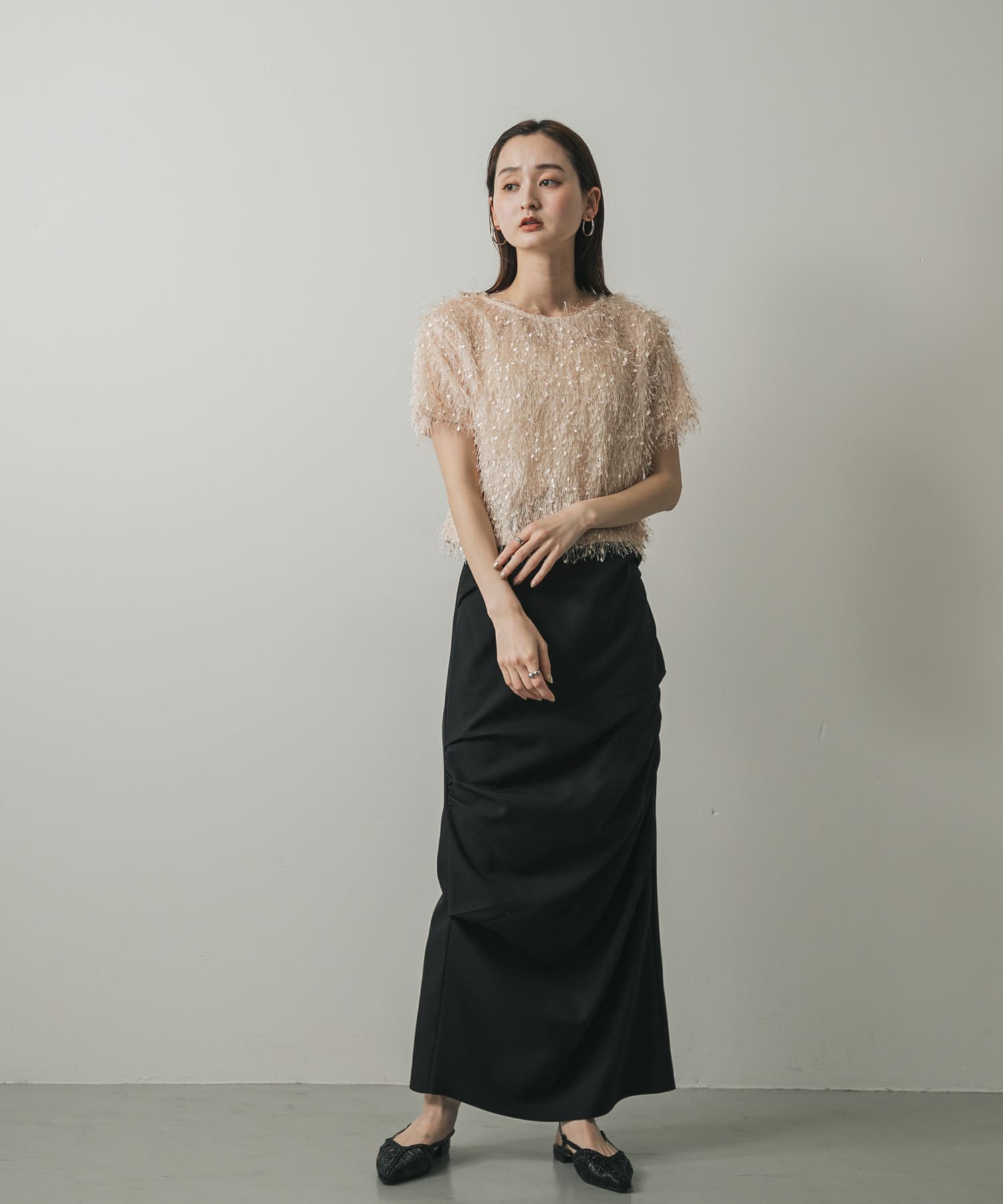 身長：169cm サイズ：one