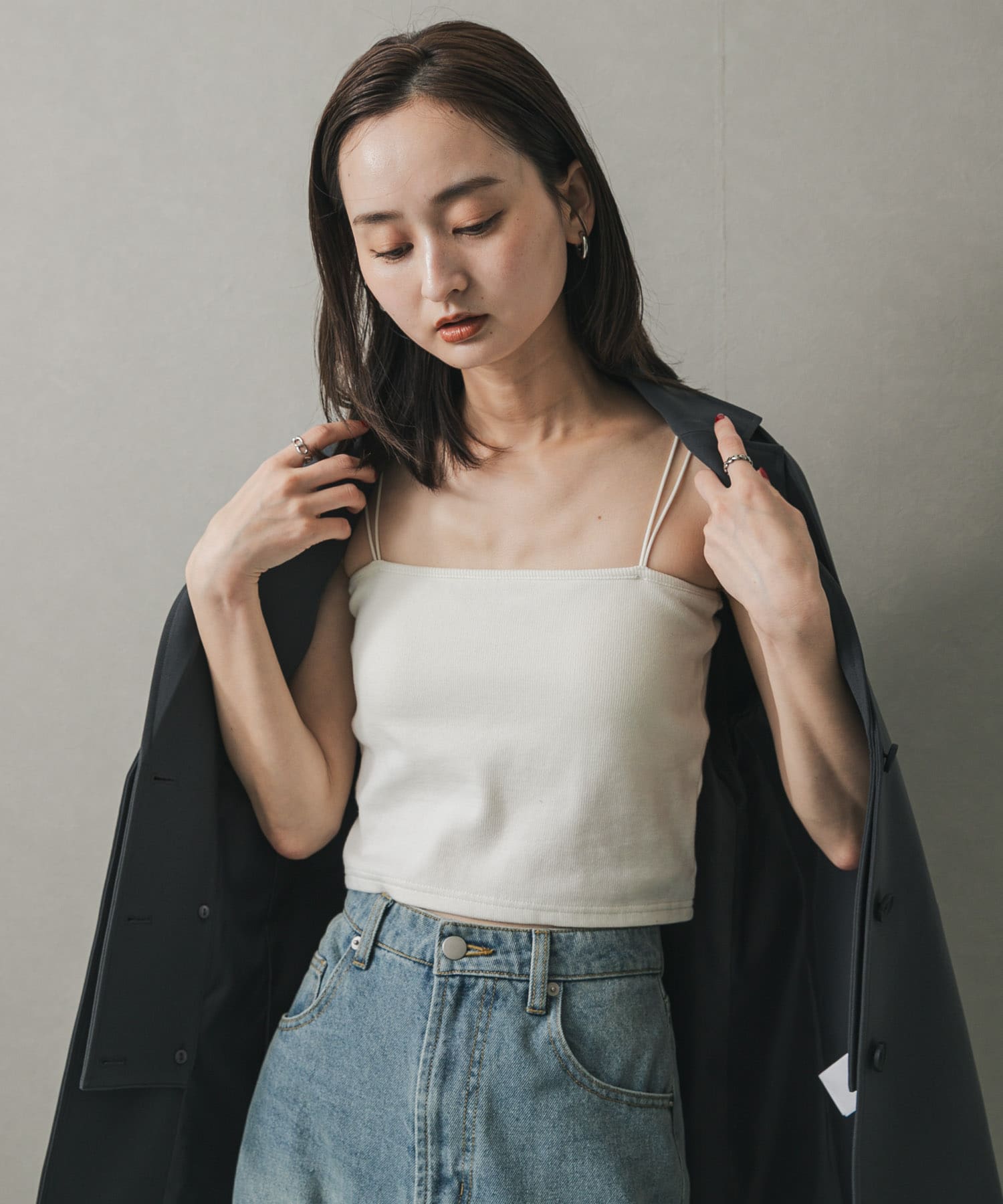 身長：169cm サイズ：one