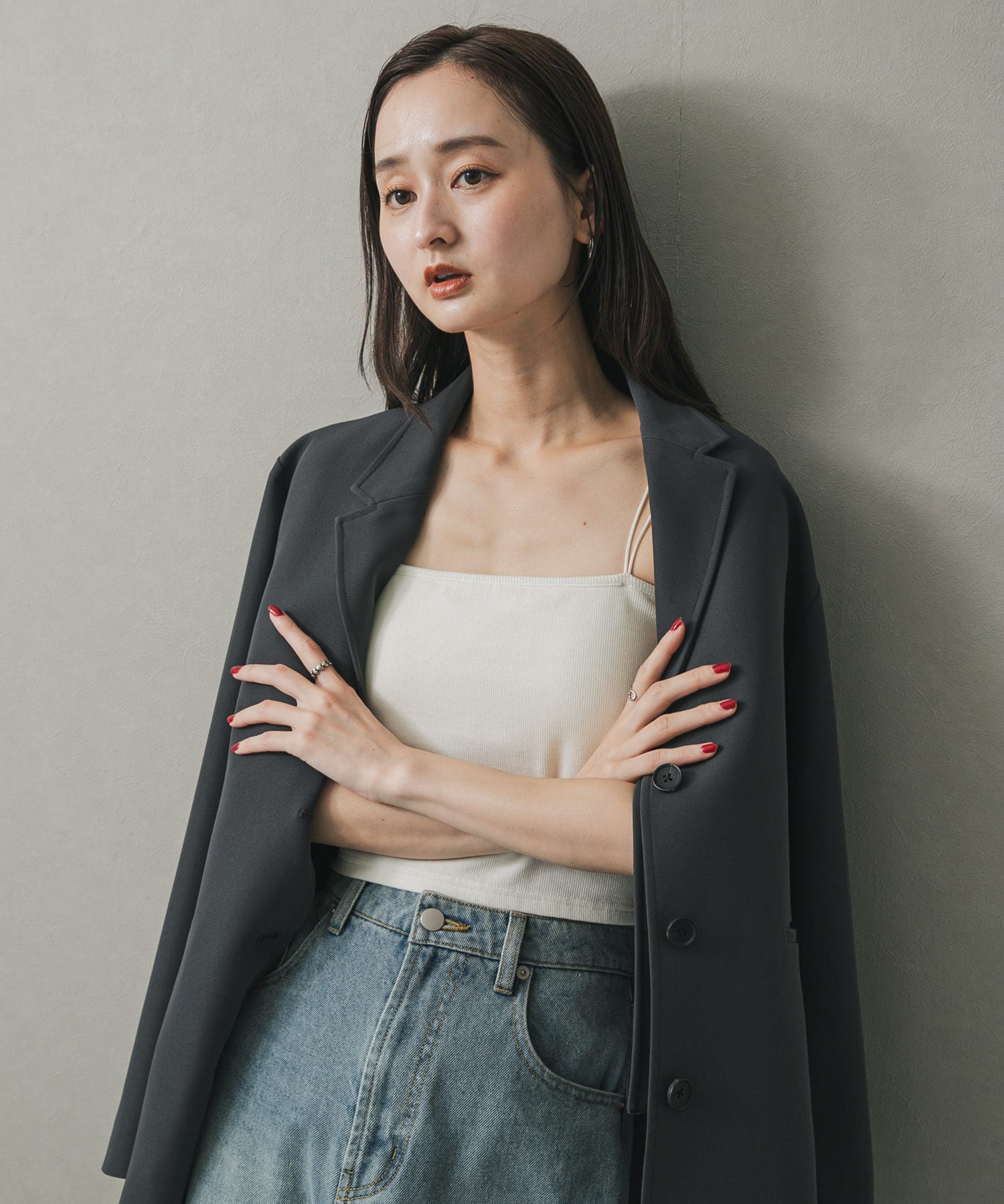 身長：169cm サイズ：one