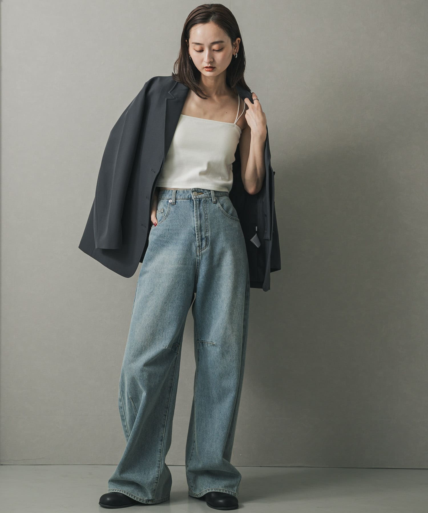 身長：169cm サイズ：one