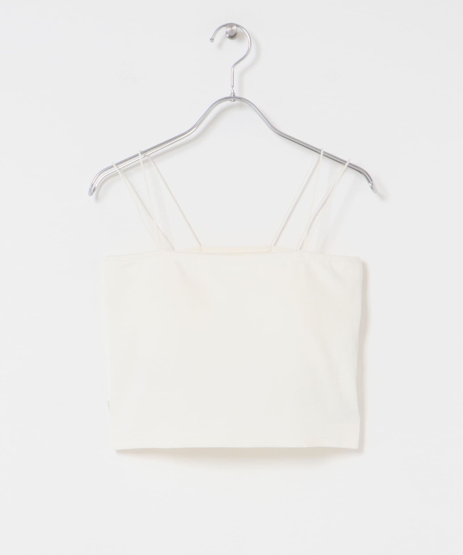 クロップドカップツキキャミソール WHITE one