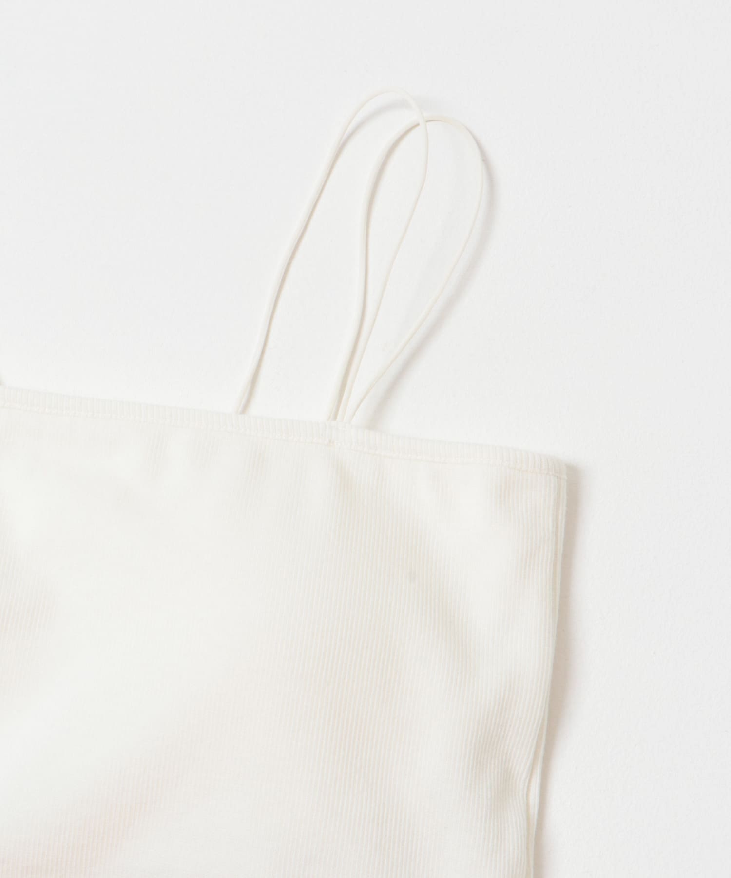 クロップドカップツキキャミソール WHITE one