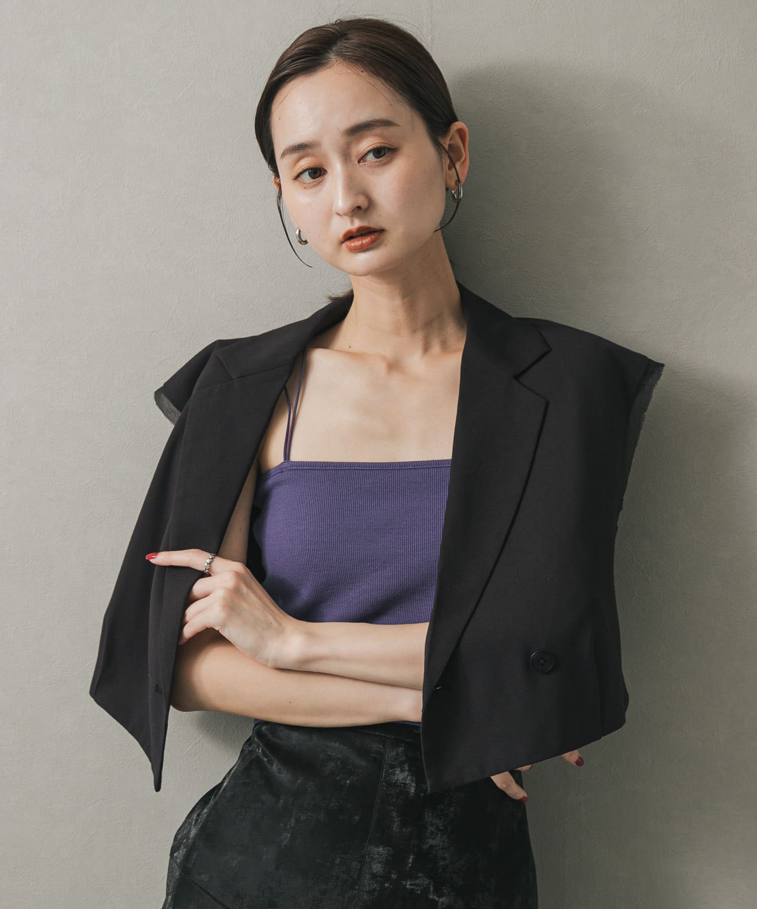 身長：169cm サイズ：one