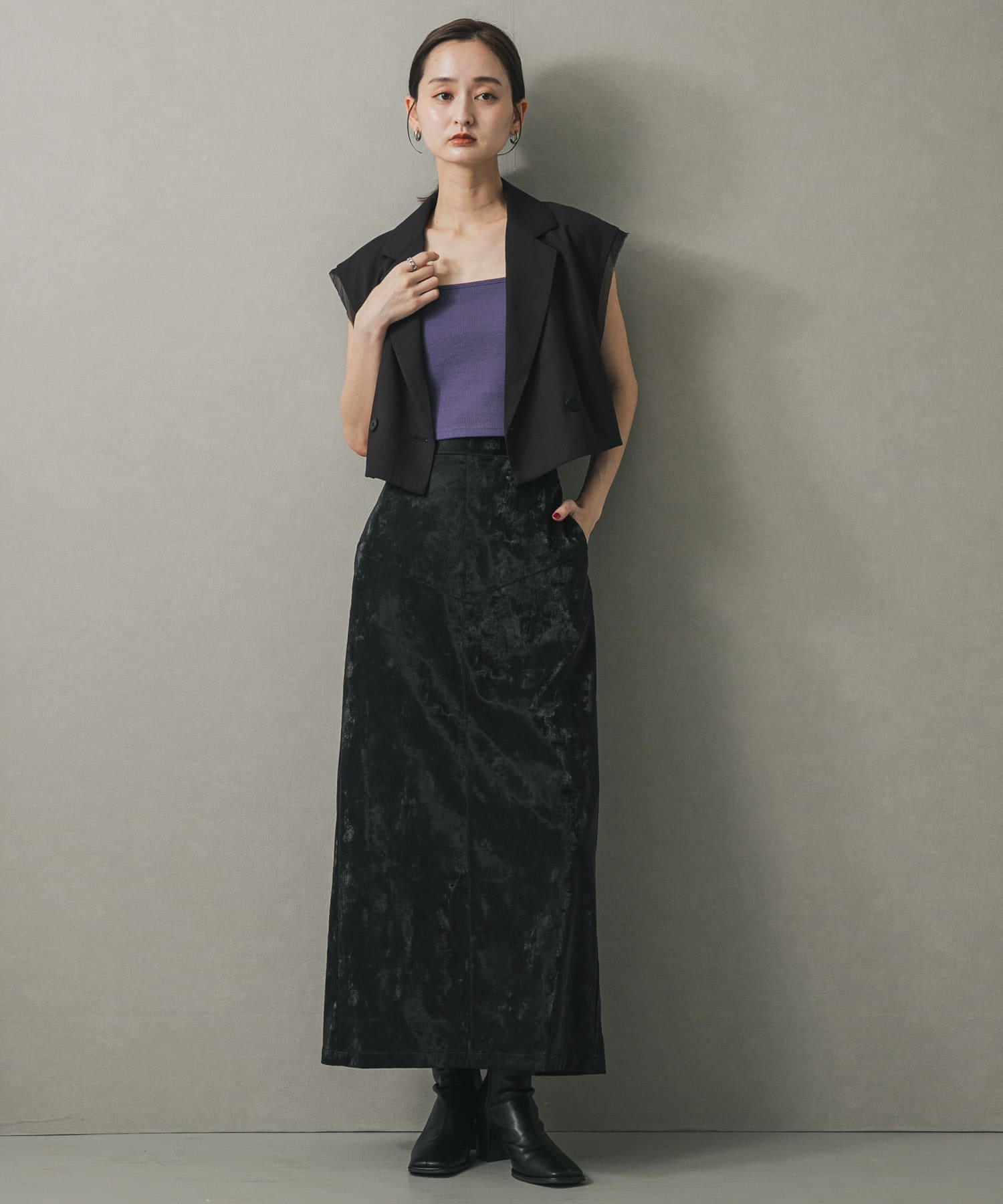 身長：169cm サイズ：one