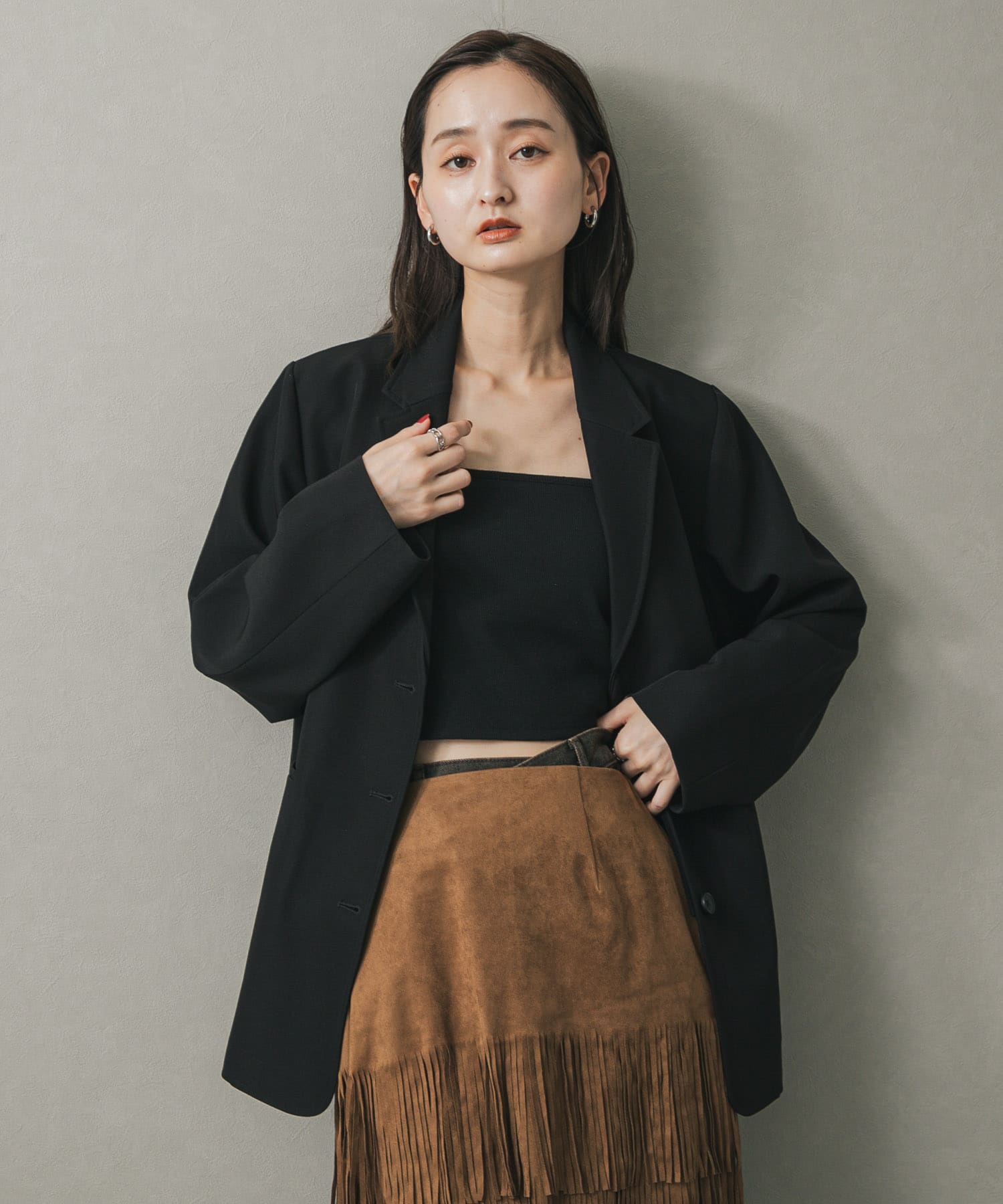 身長：169cm サイズ：one