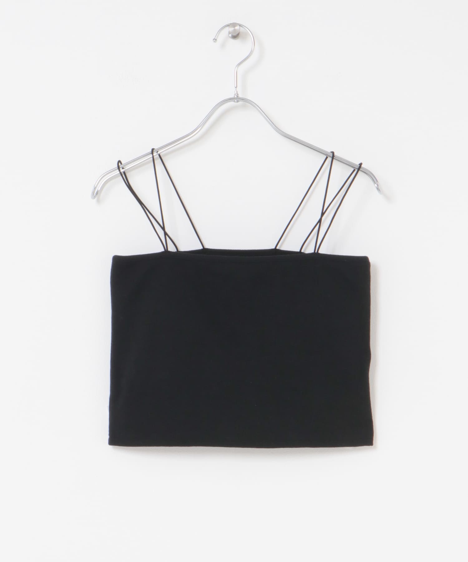 クロップドカップツキキャミソール BLACK one