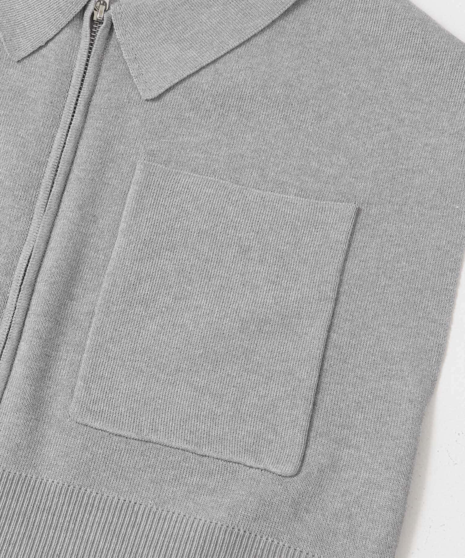 エリツキフロントZIPセーター GRAY one