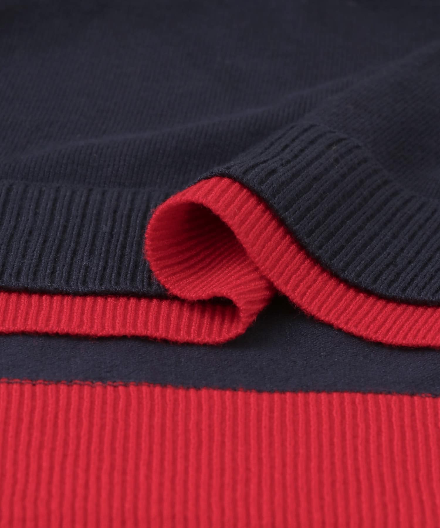 ハイショクレイヤードニットポロシャツ NAVY one