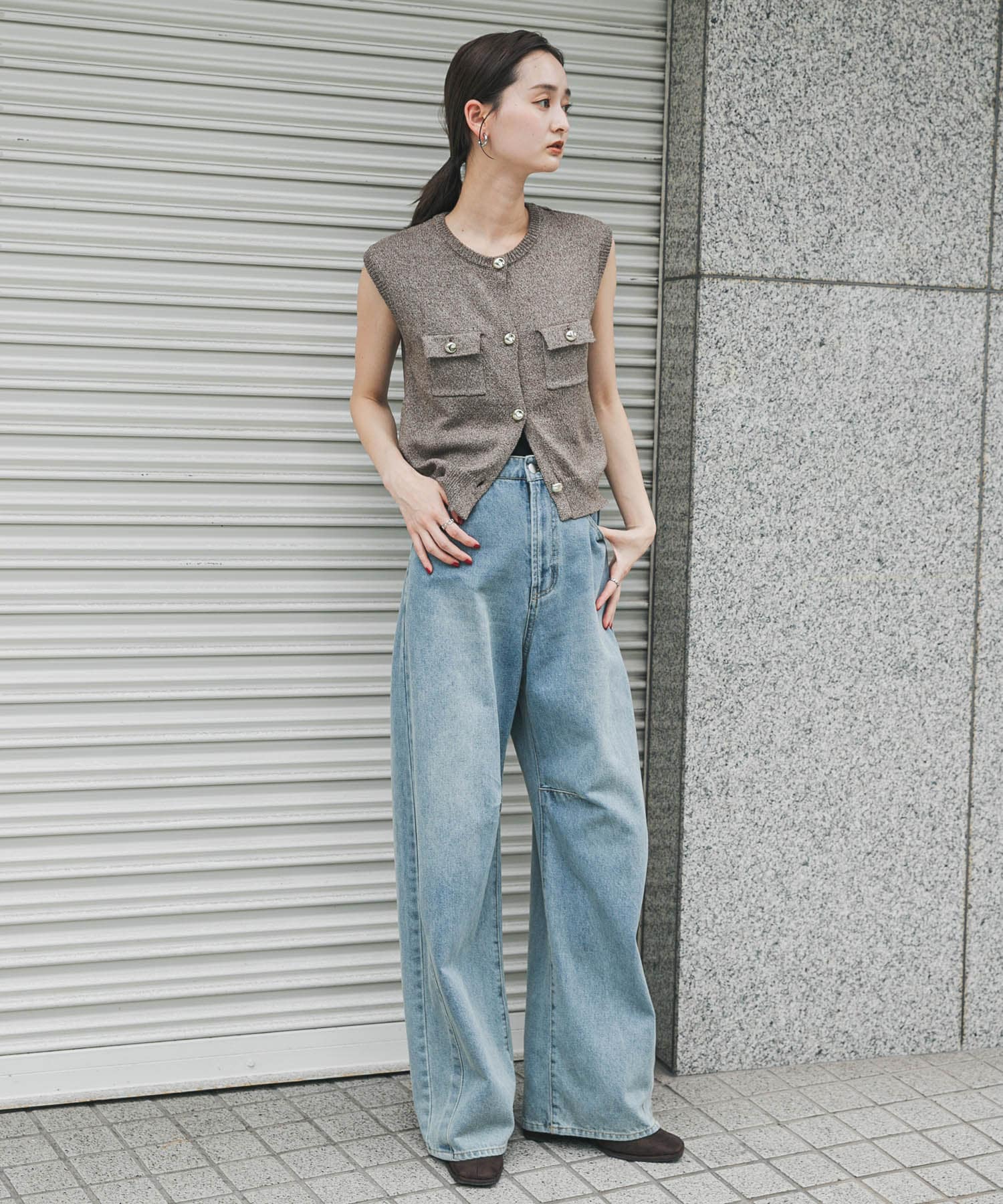 身長：169cm サイズ：one