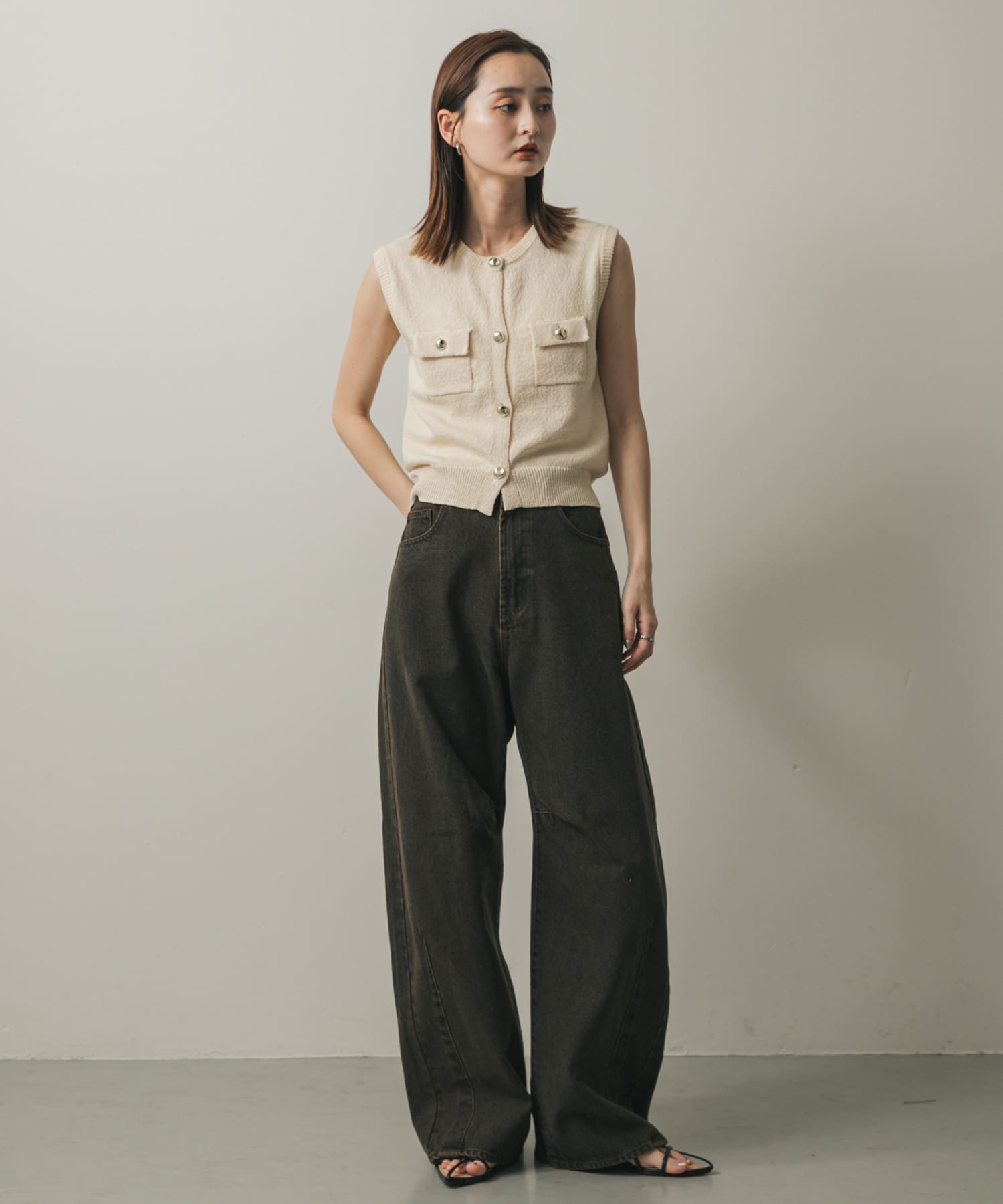 身長：169cm サイズ：one