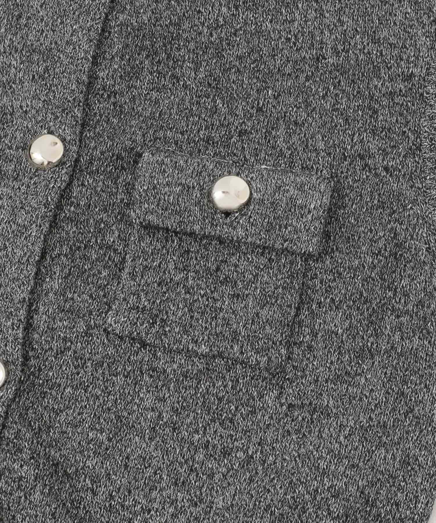 メタルボタンポケットベスト BLACK one