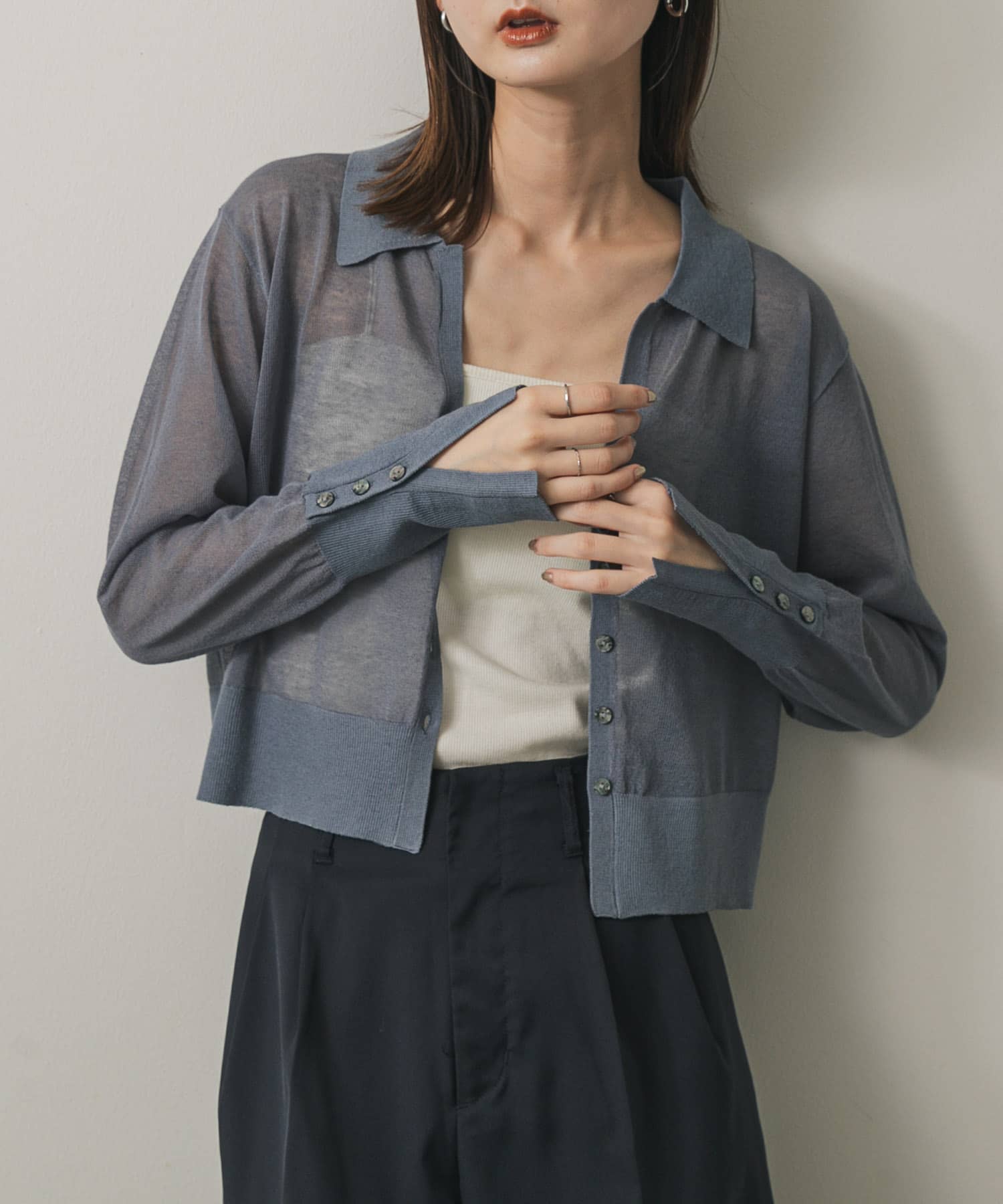 シアースキッパーカーディガン