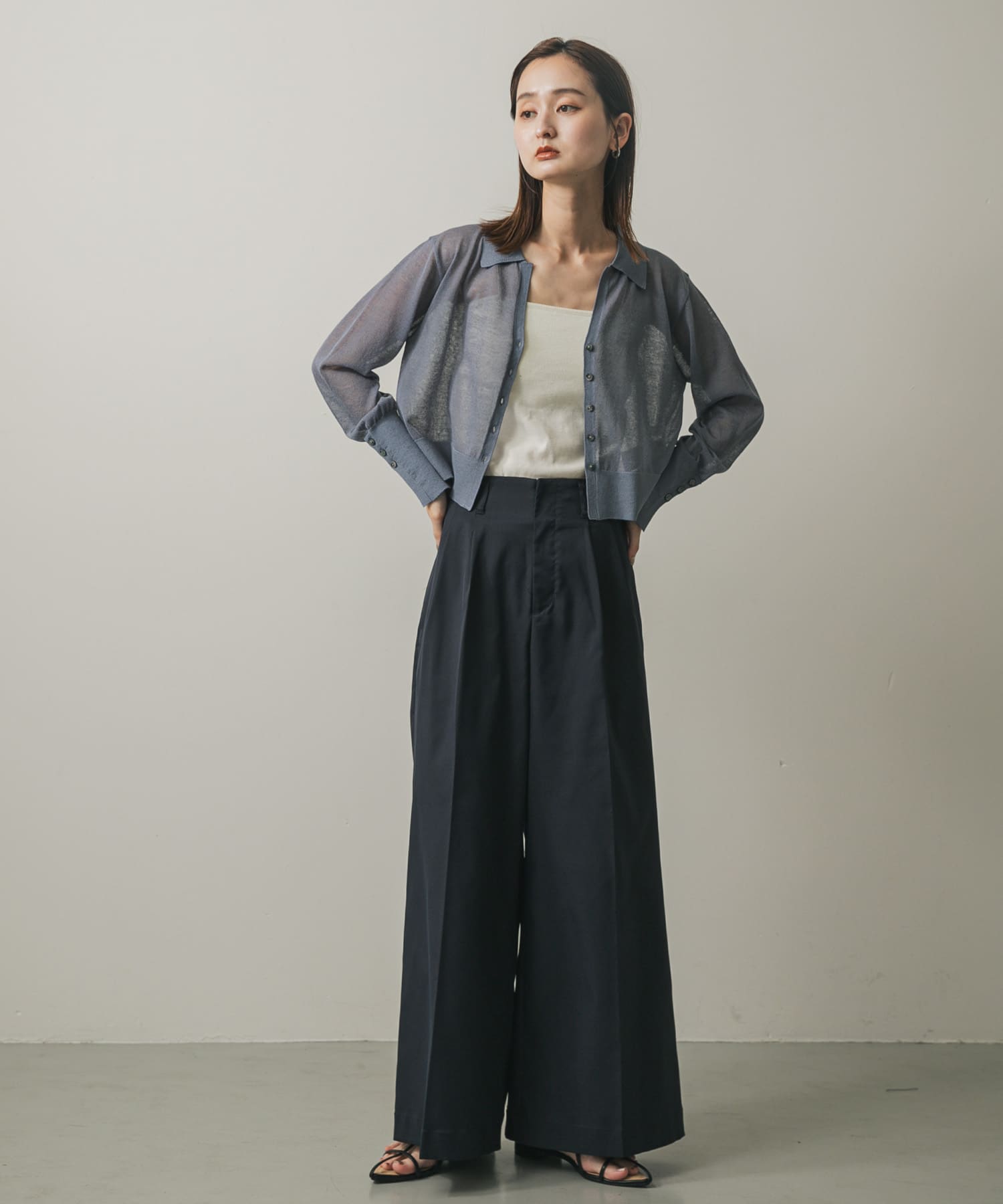 身長：169cm サイズ：one