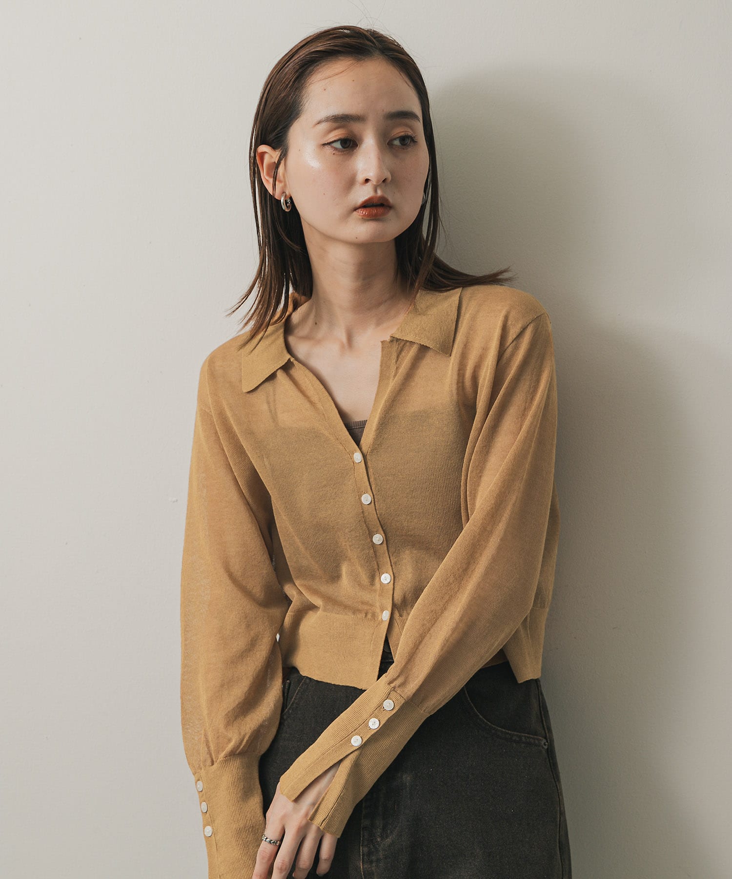 身長：169cm サイズ：one