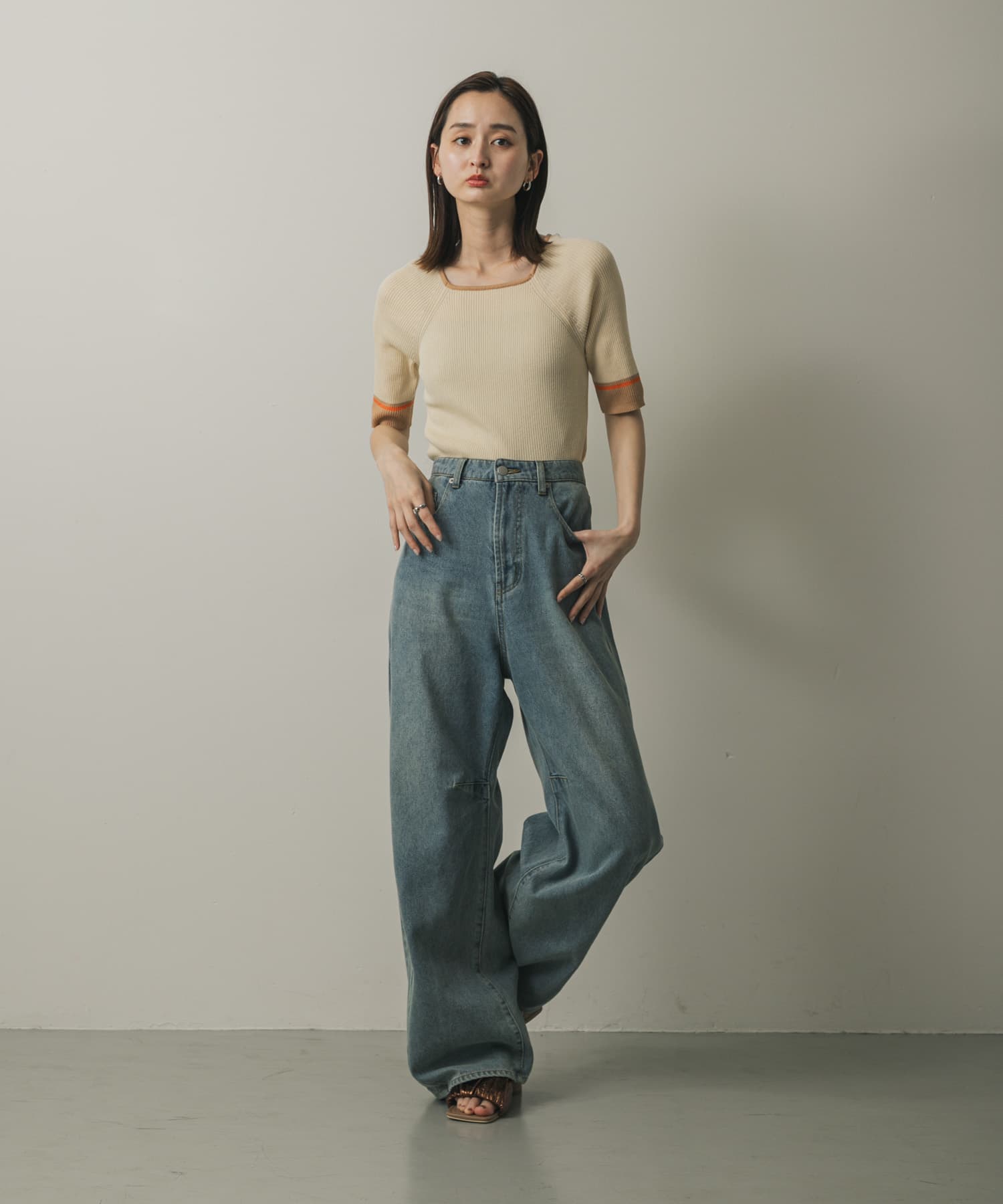 身長：169cm サイズ：one