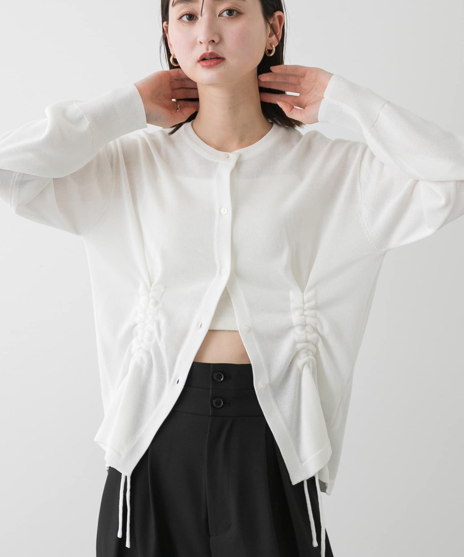 身長：169cm サイズ：one