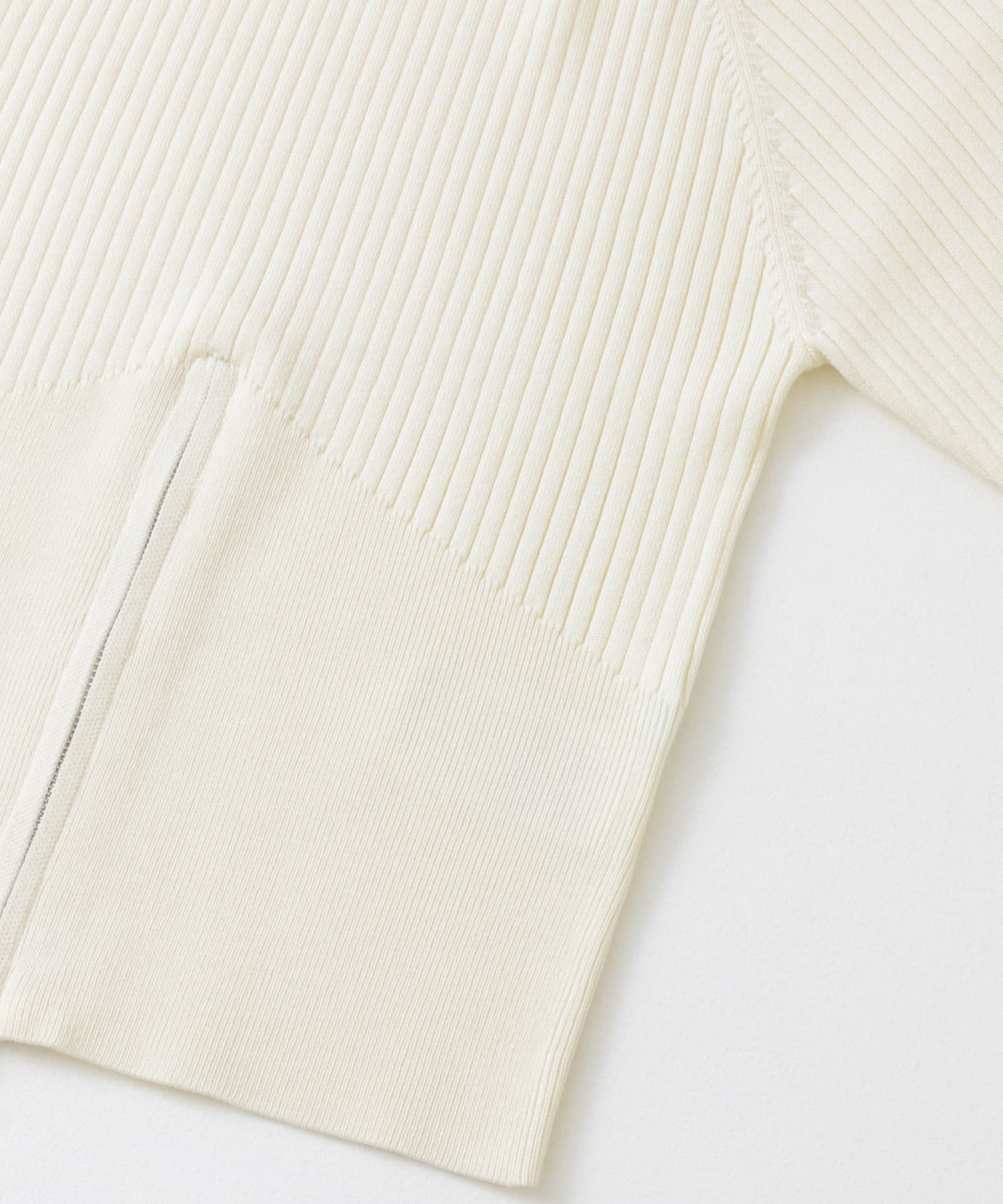 2WAYボートネックZIPセーター IVORY one
