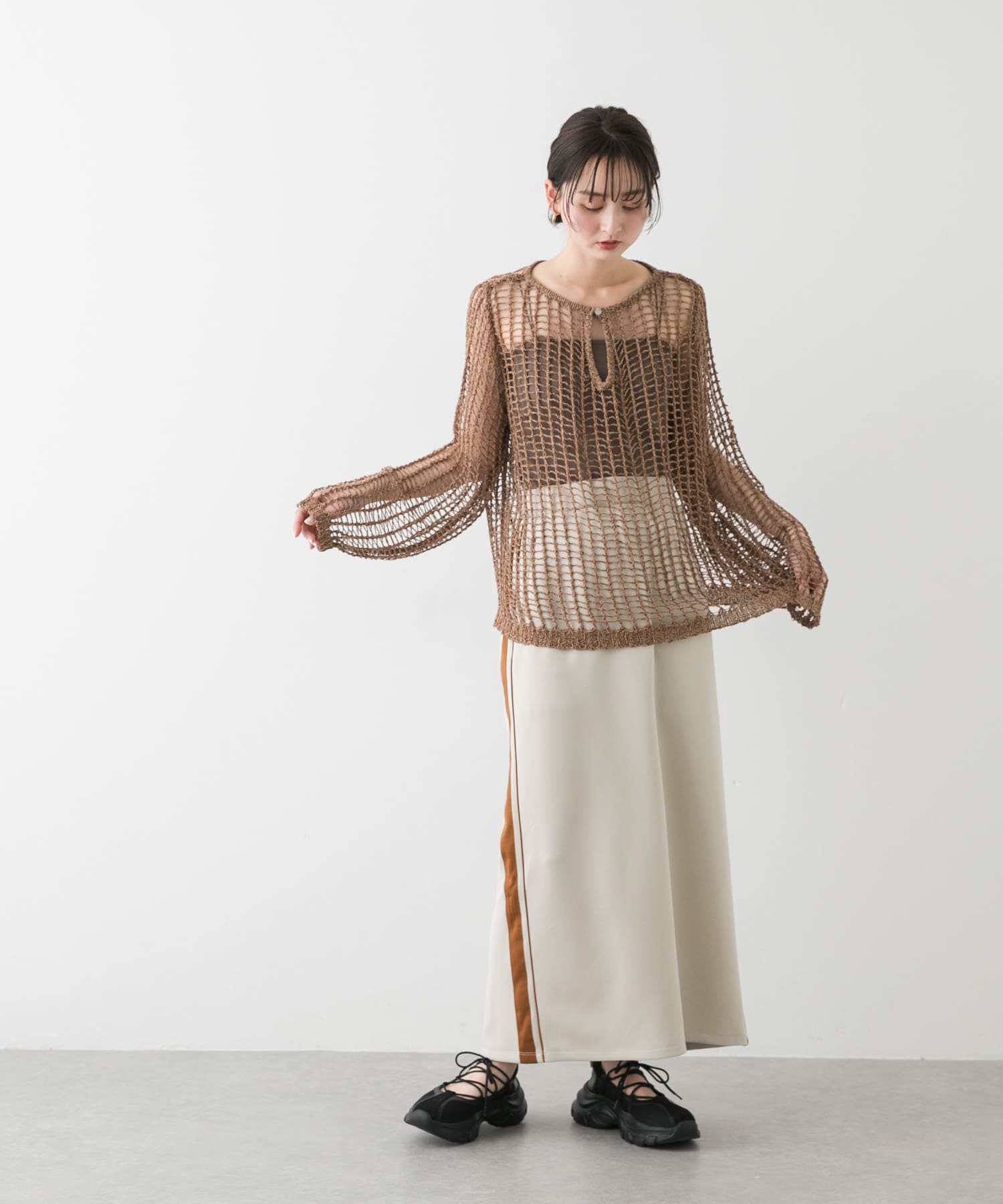 身長：169cm サイズ：one