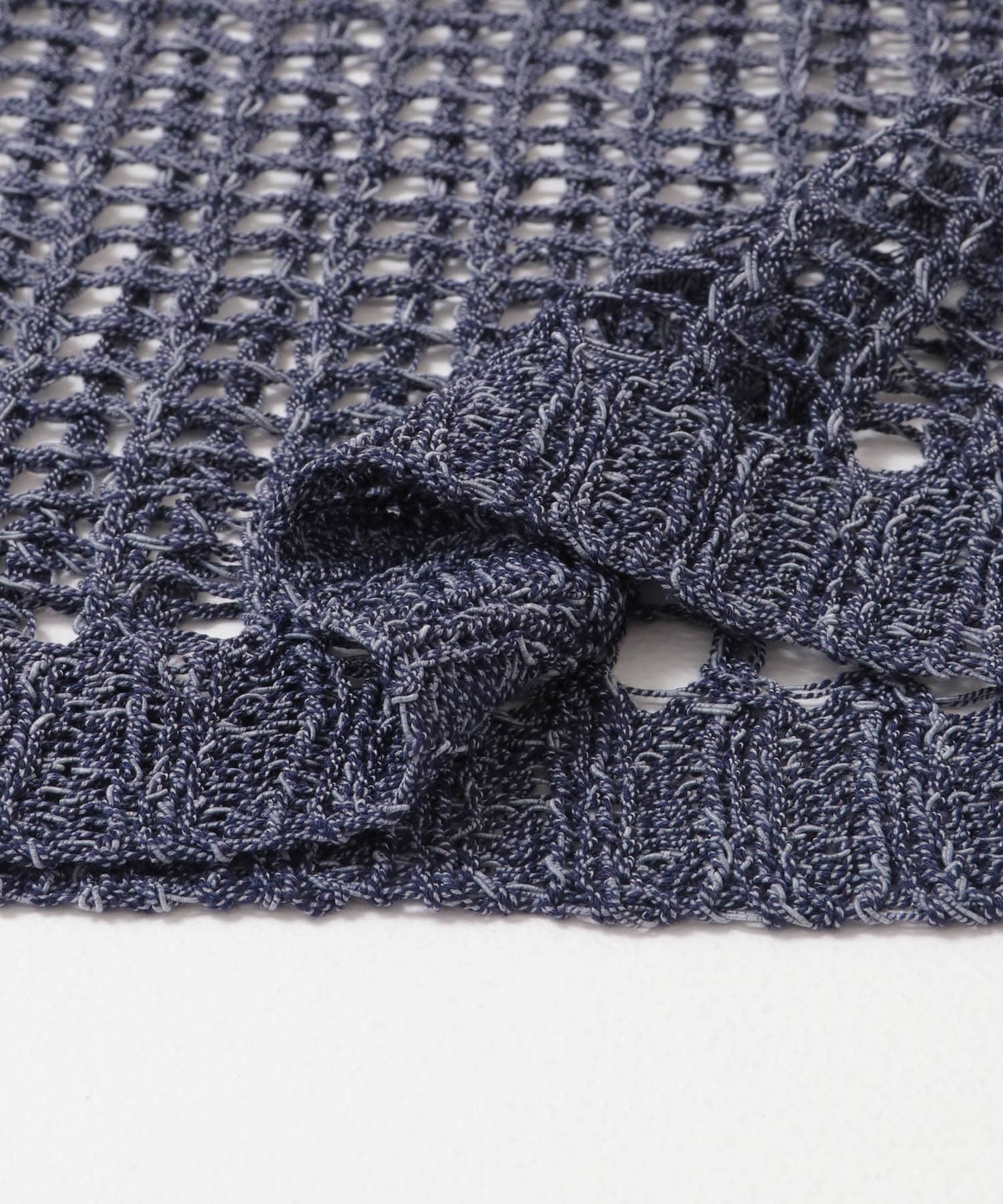 キーネックメッシュニット NAVY one