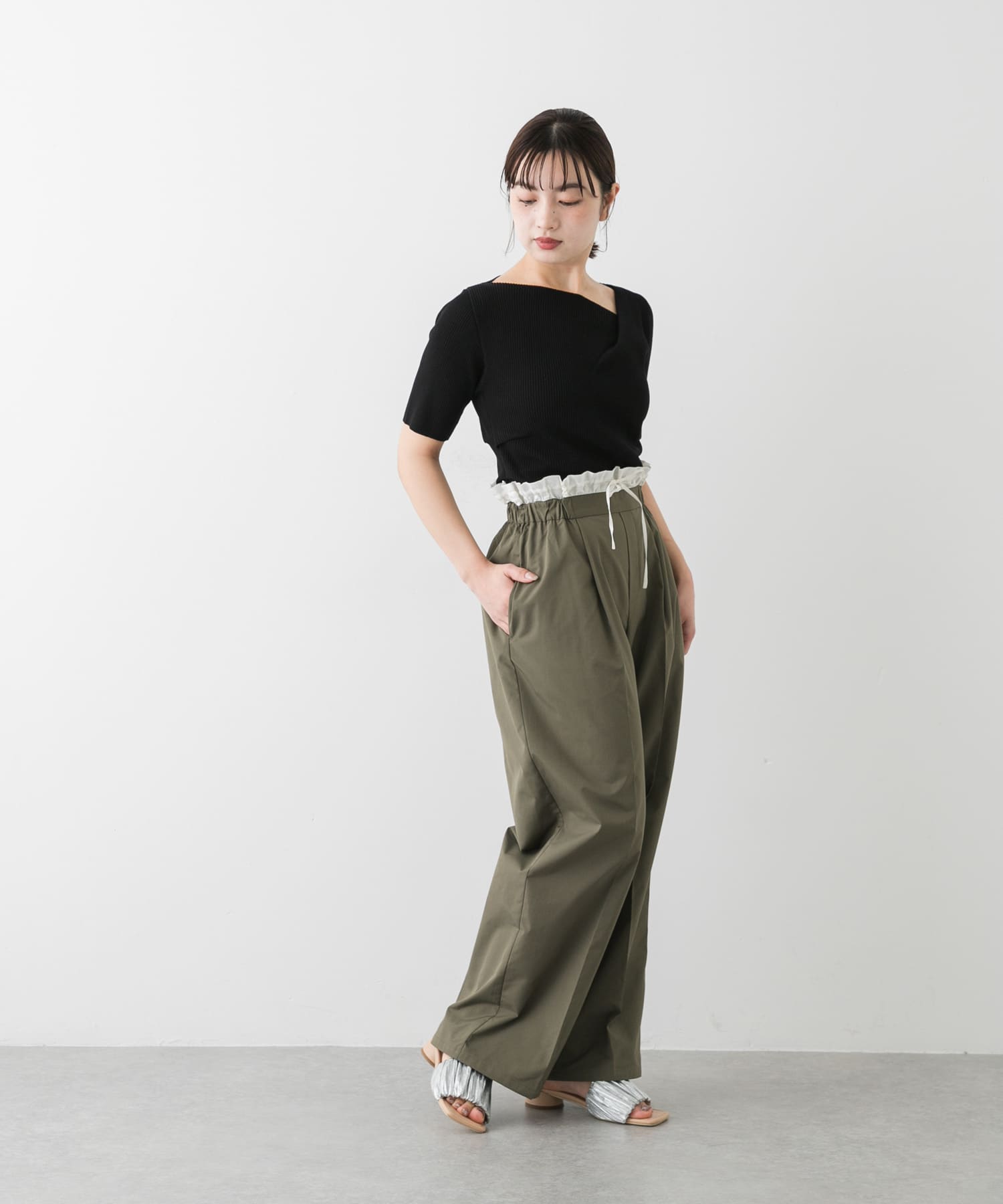 身長：158cm サイズ：one