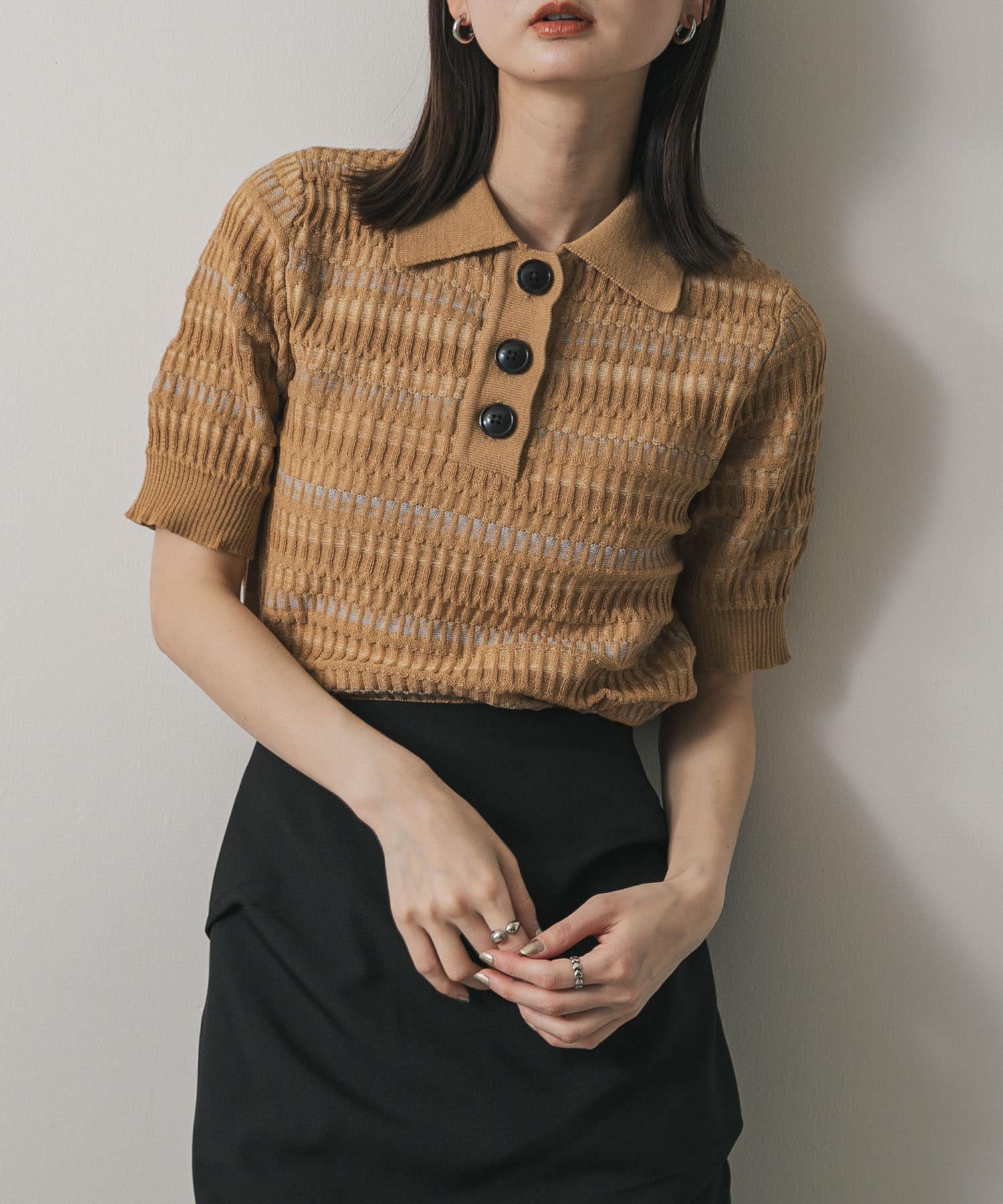 身長：169cm サイズ：one