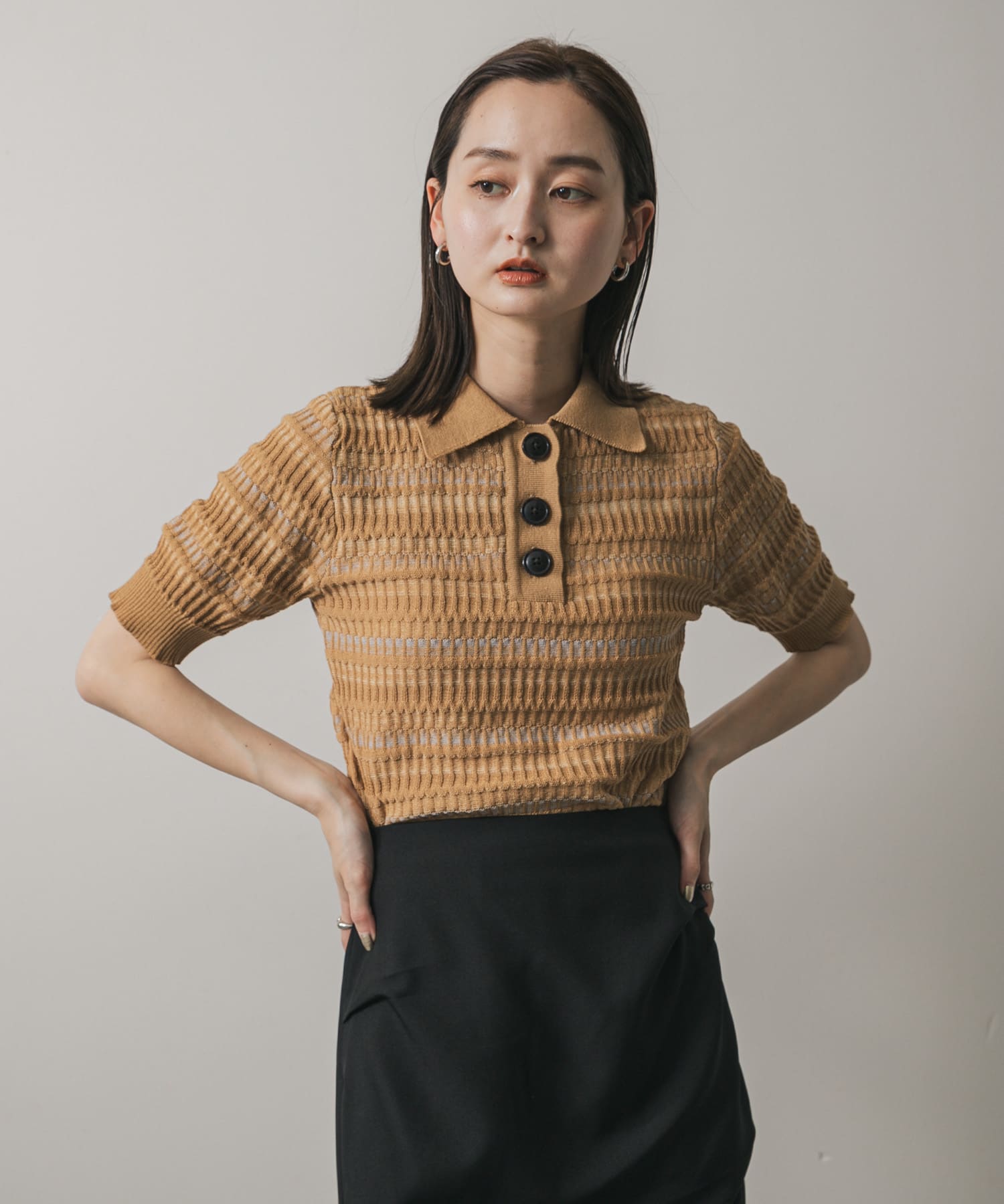 身長：169cm サイズ：one