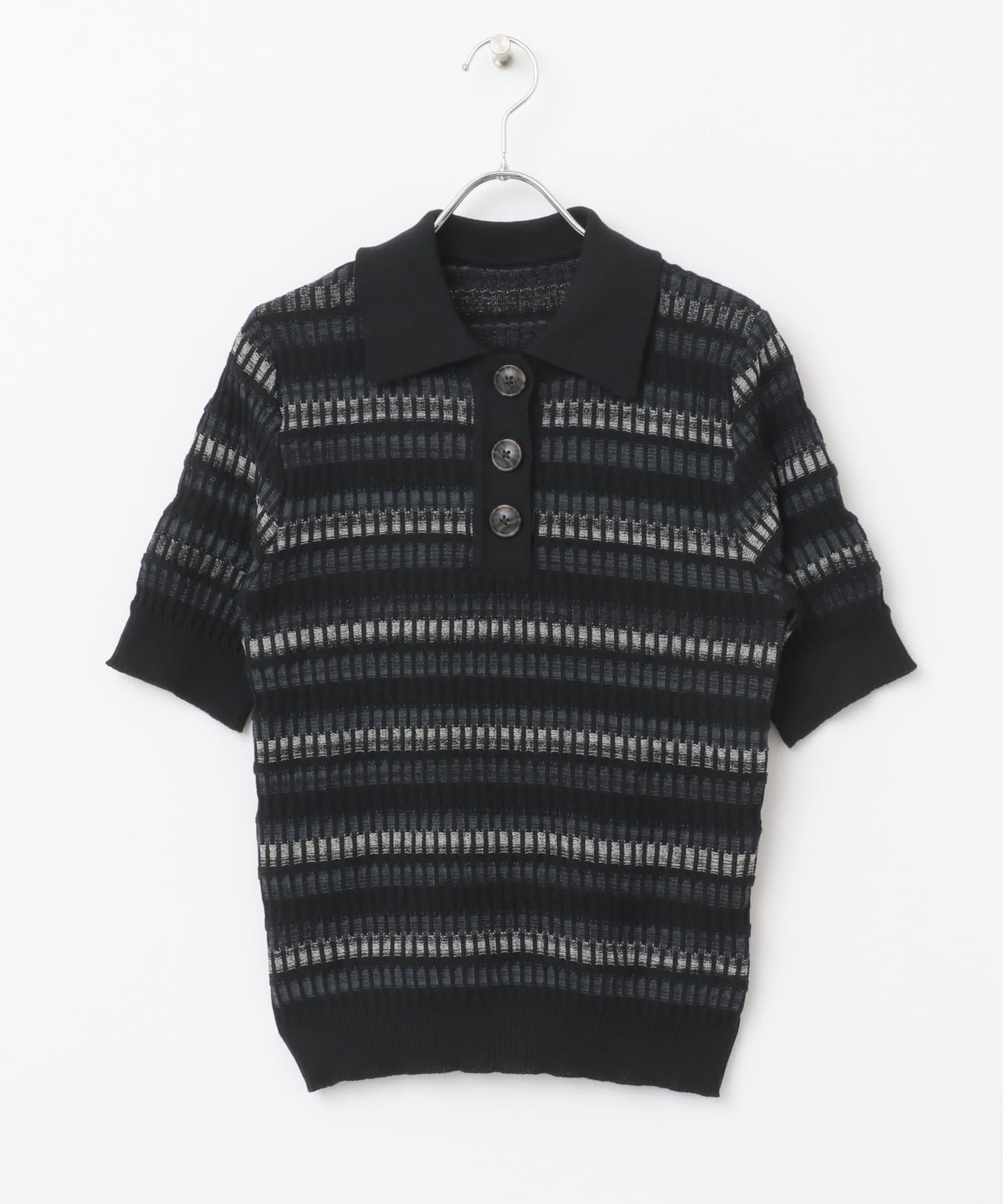 マルチボーダーエリツキトップ BLACK one