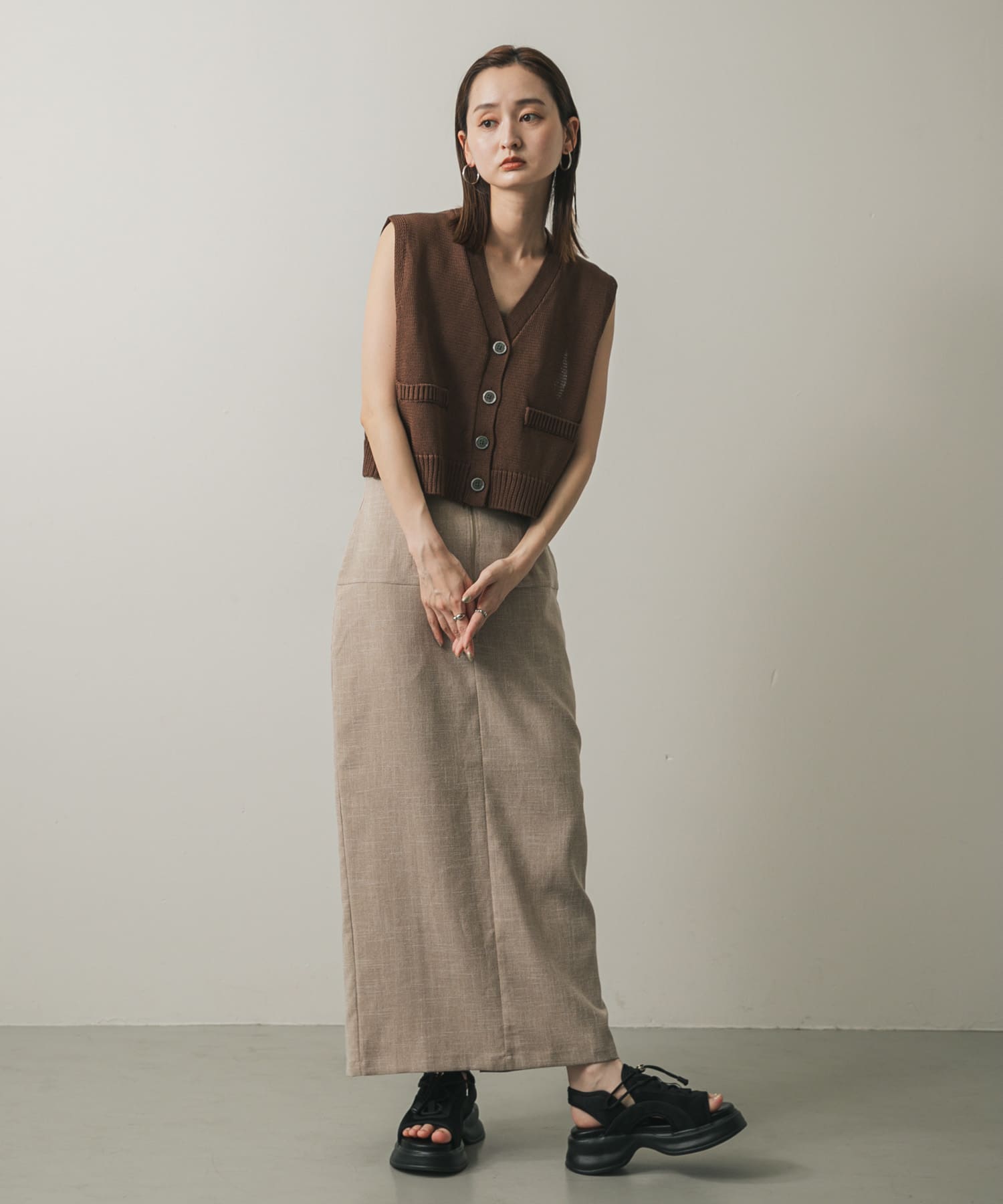 身長：169cm サイズ：one