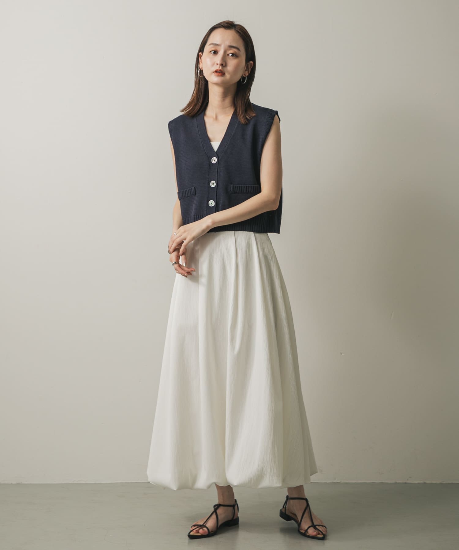 身長：169cm サイズ：one