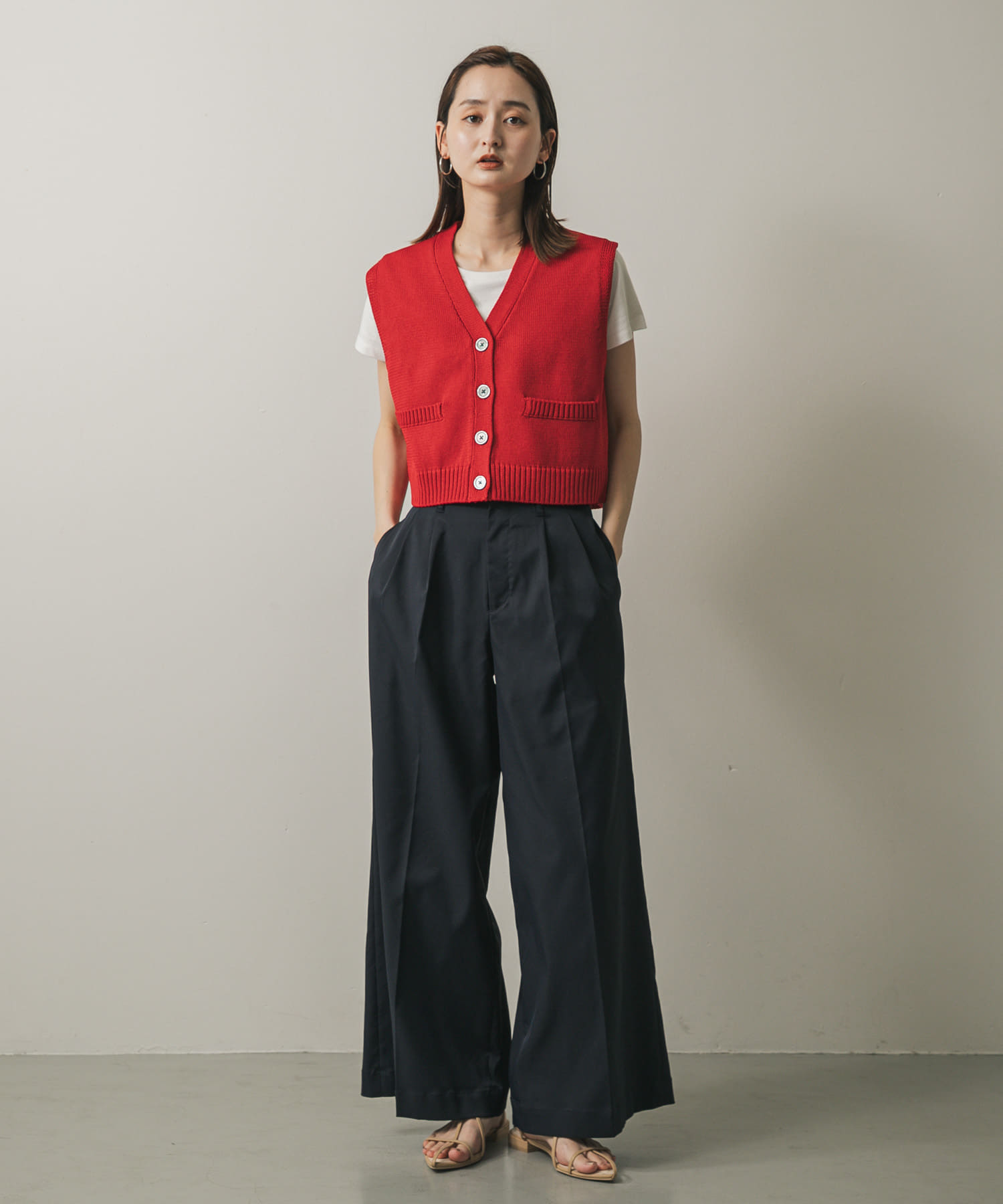 身長：169cm サイズ：one